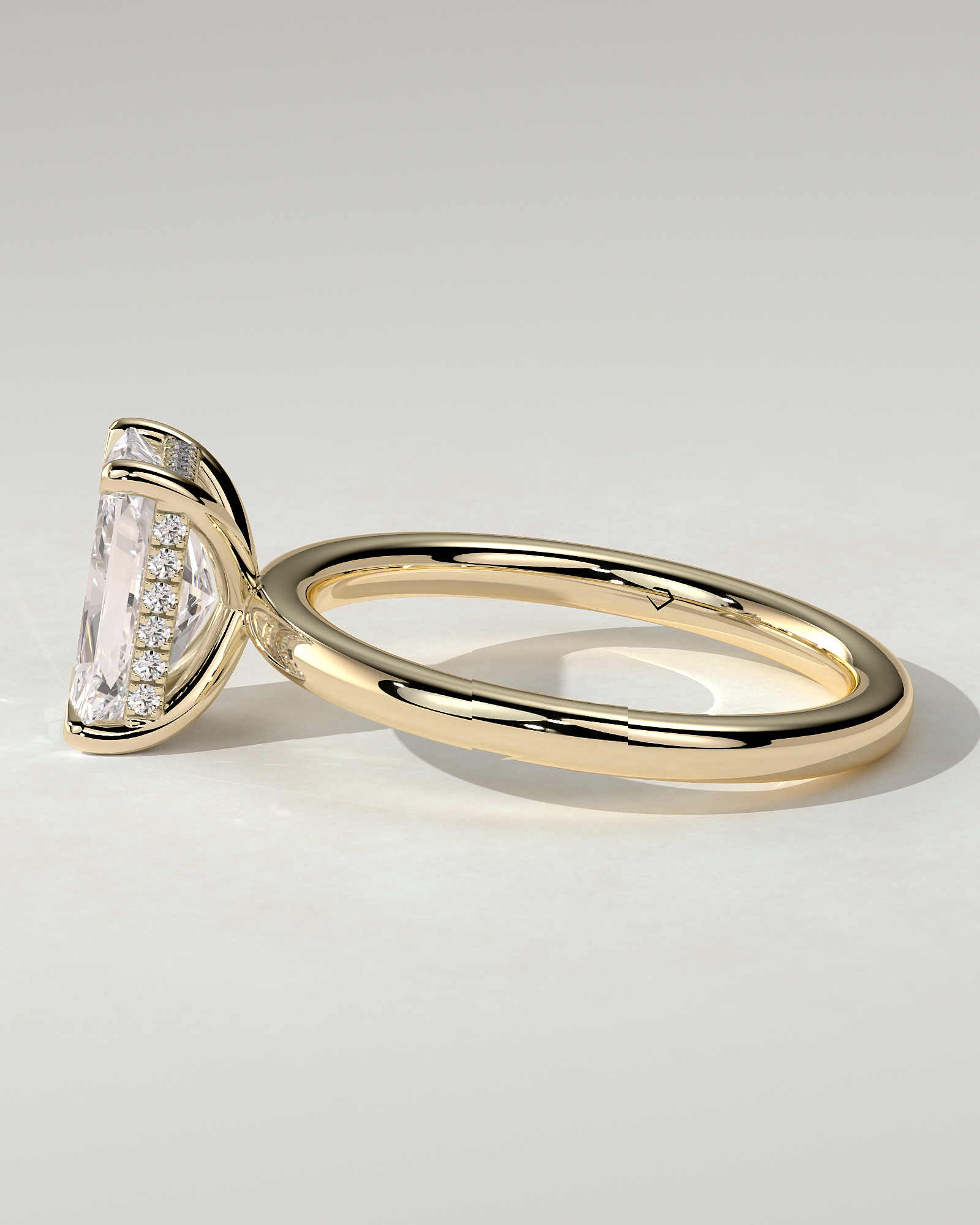 Carly Solitaire Radiant Ring