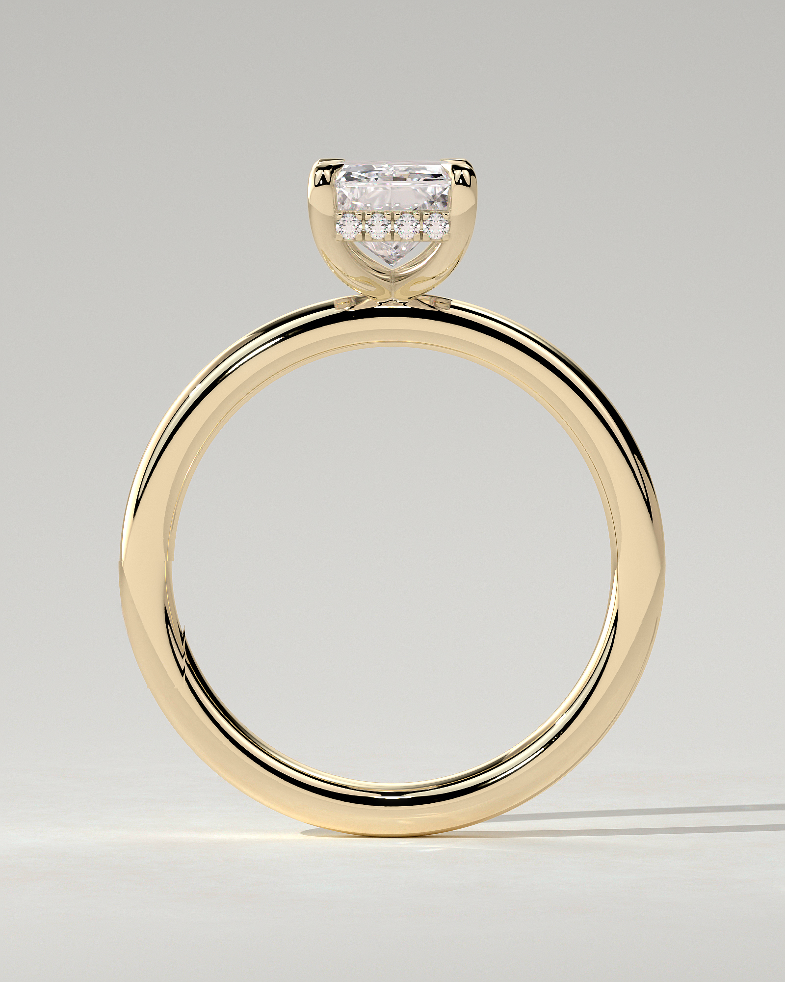 Carly Solitaire Radiant Ring