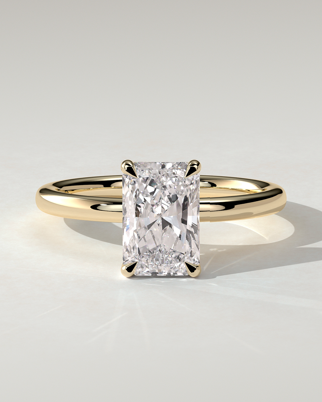 Carly Solitaire Radiant Ring