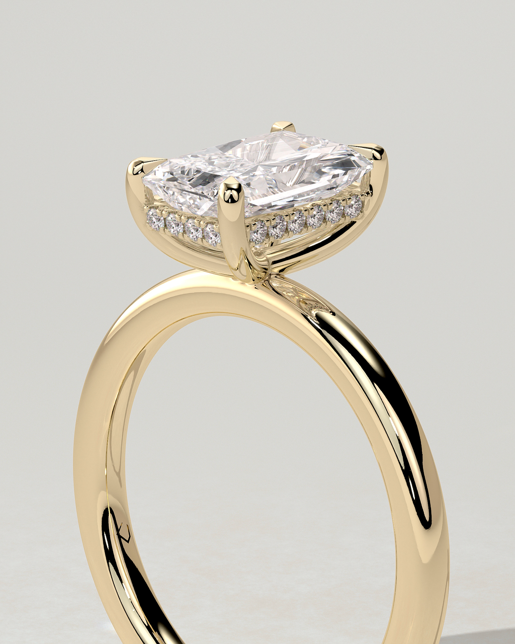 Carly Solitaire Radiant Ring