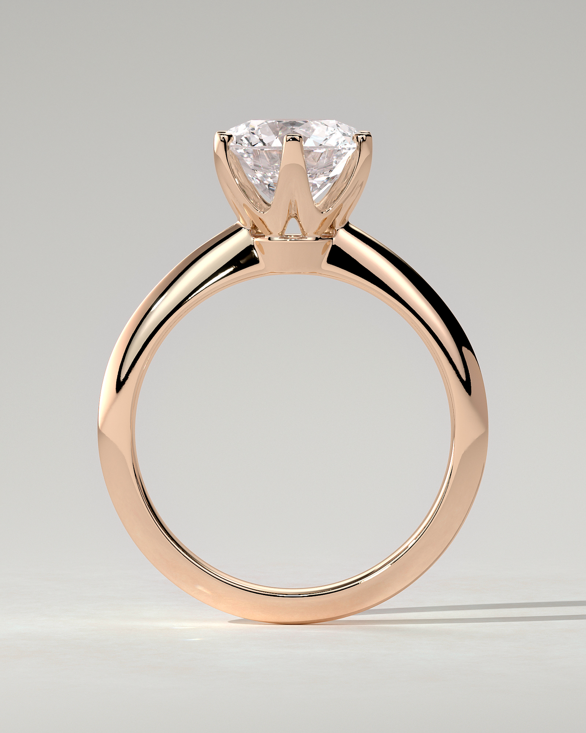 Caroline Solitaire Round Ring