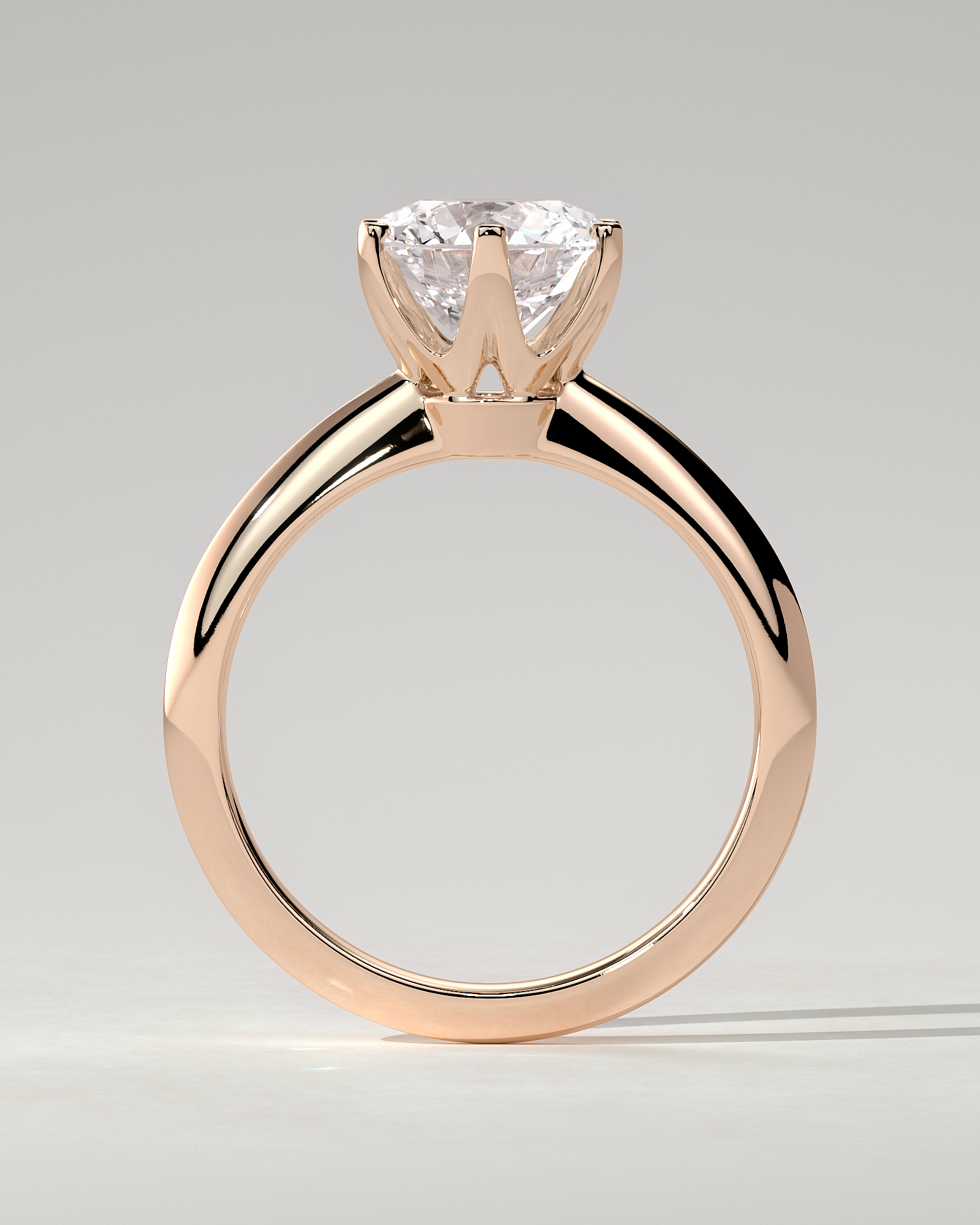 Caroline Solitaire Round Ring