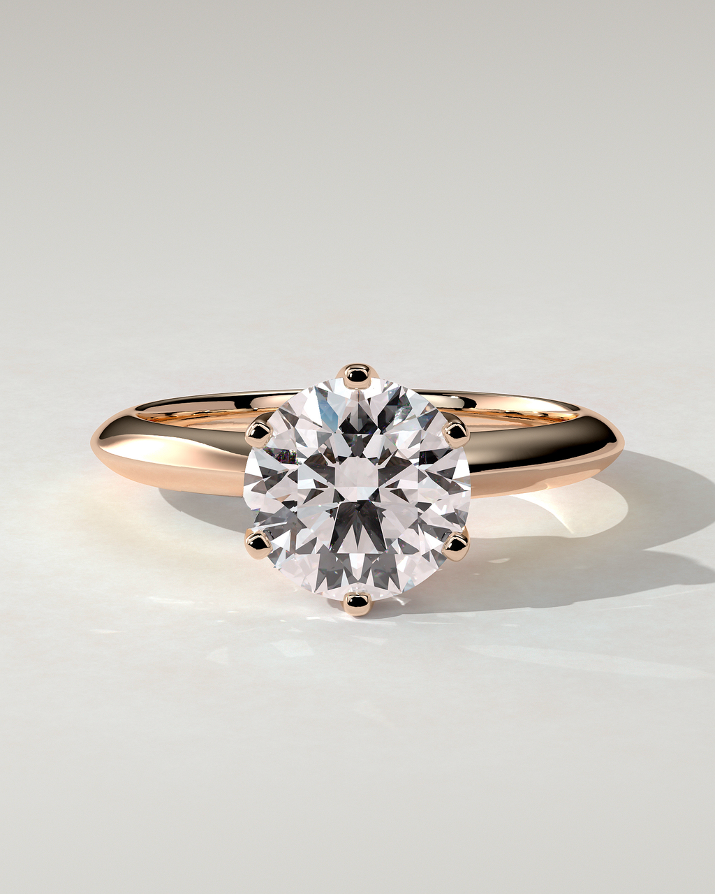 Caroline Solitaire Round Ring