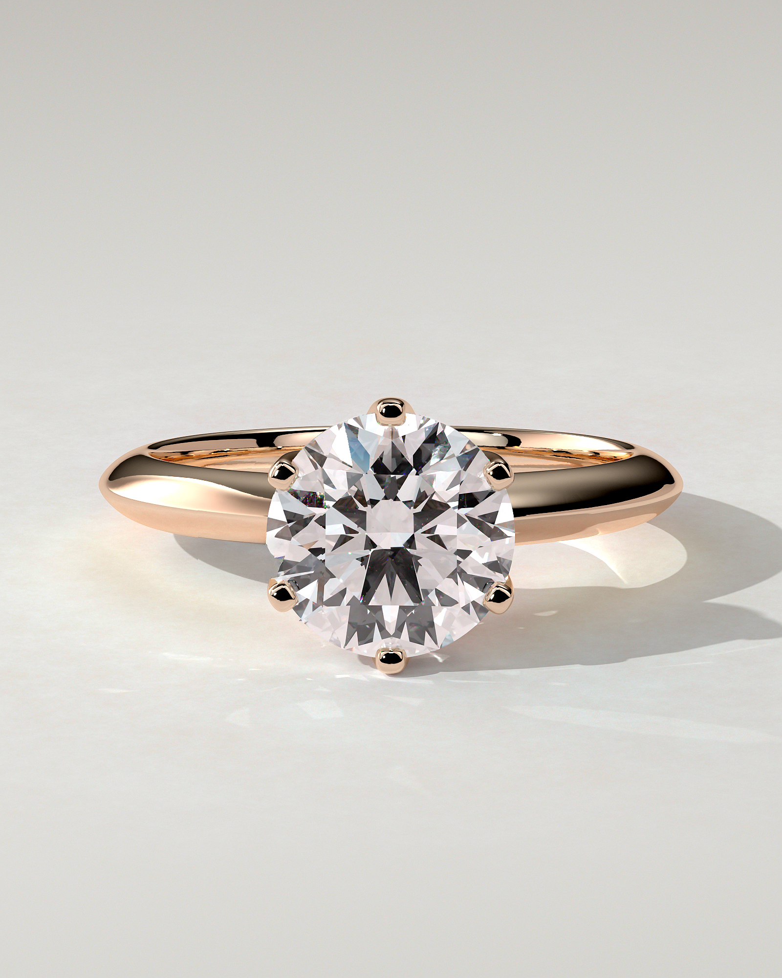 Caroline Solitaire Round Ring