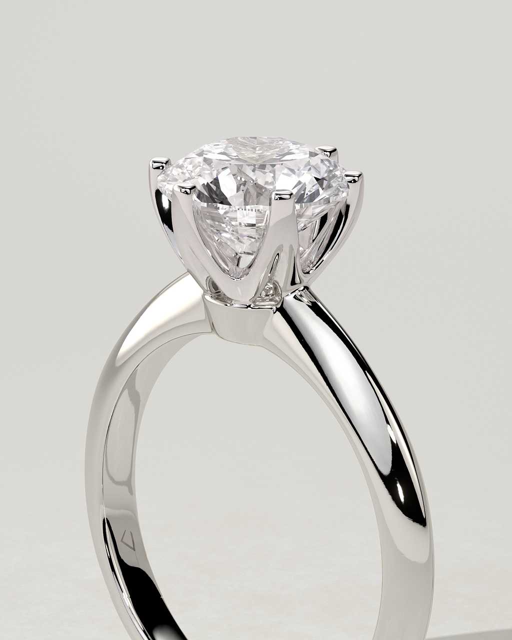 Caroline Solitaire Round Ring