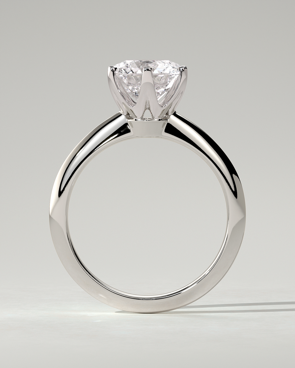 Caroline Solitaire Round Ring