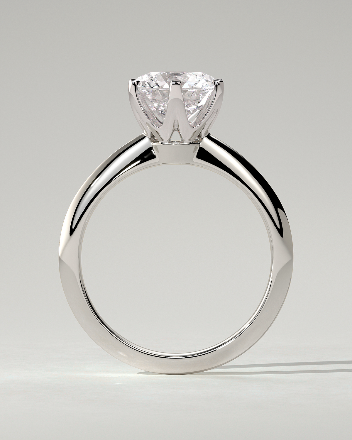 Caroline Solitaire Round Ring