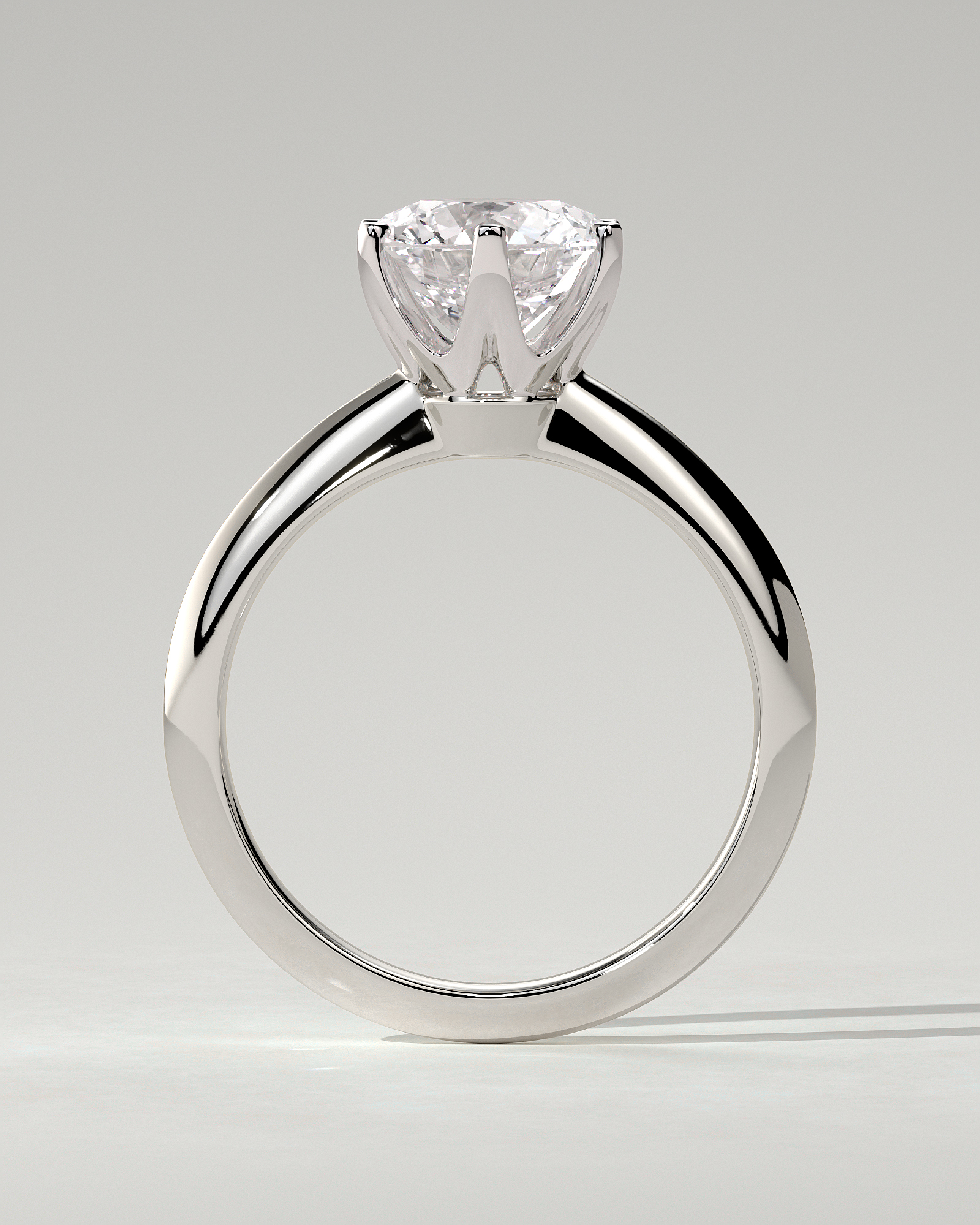 Caroline Solitaire Round Ring