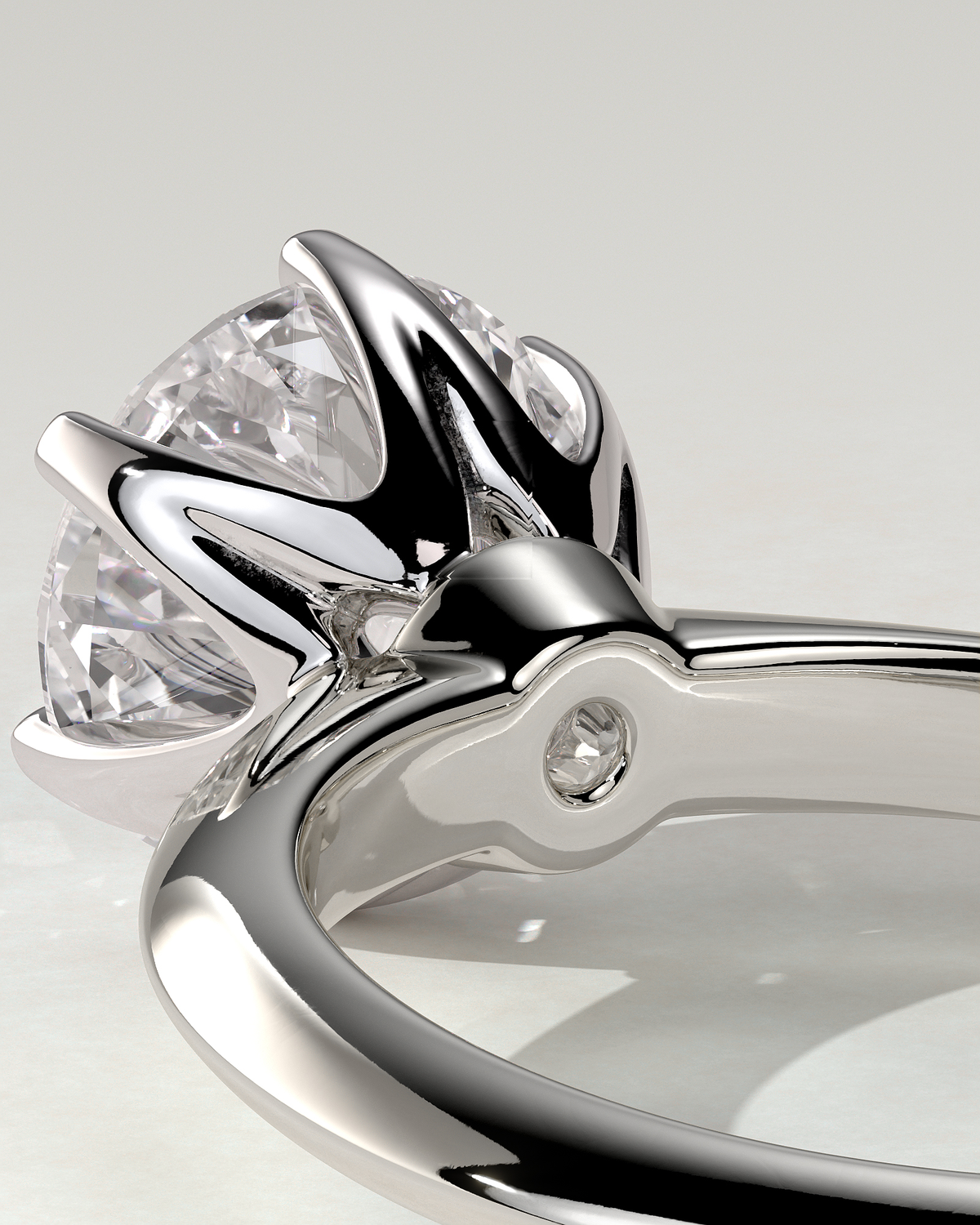 Caroline Solitaire Round Ring