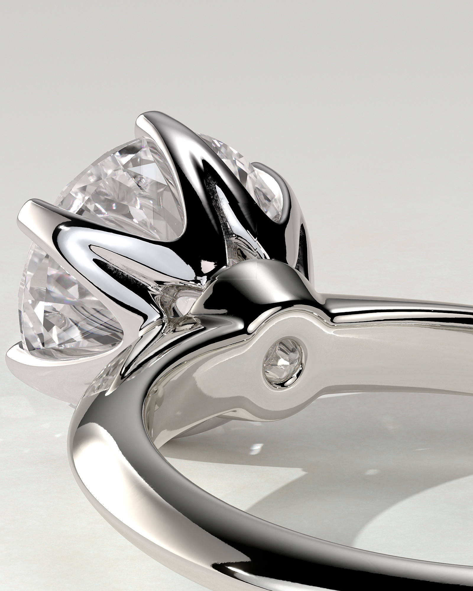 Caroline Solitaire Round Ring
