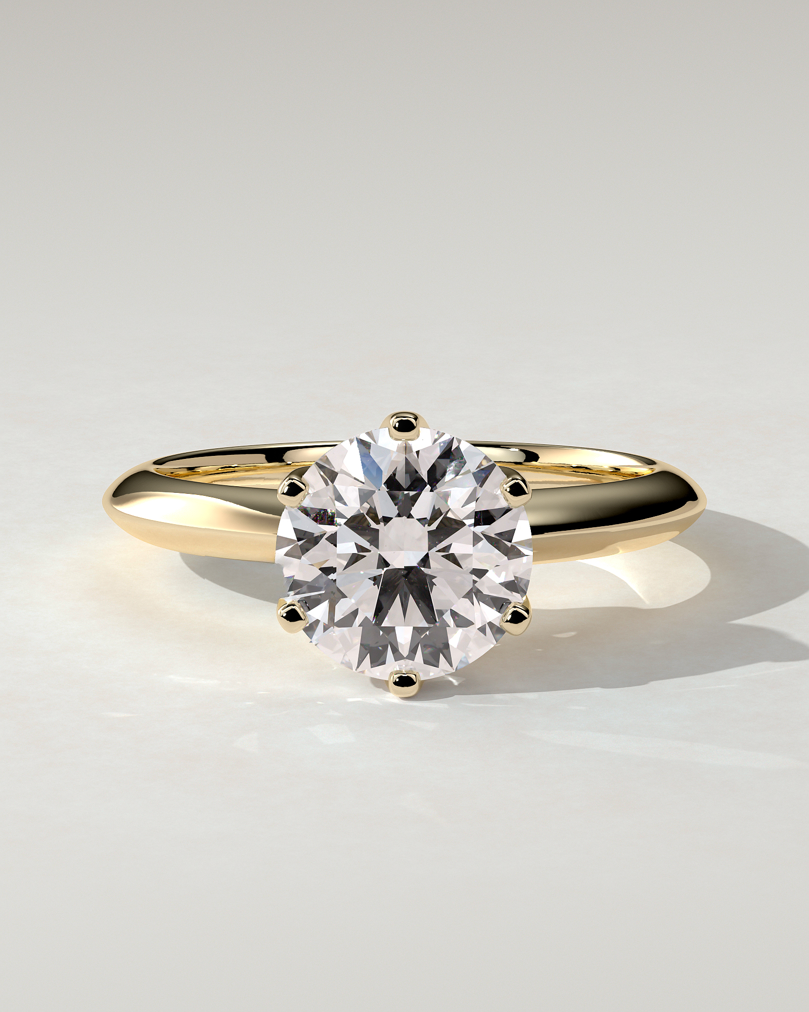Caroline Solitaire Round Ring
