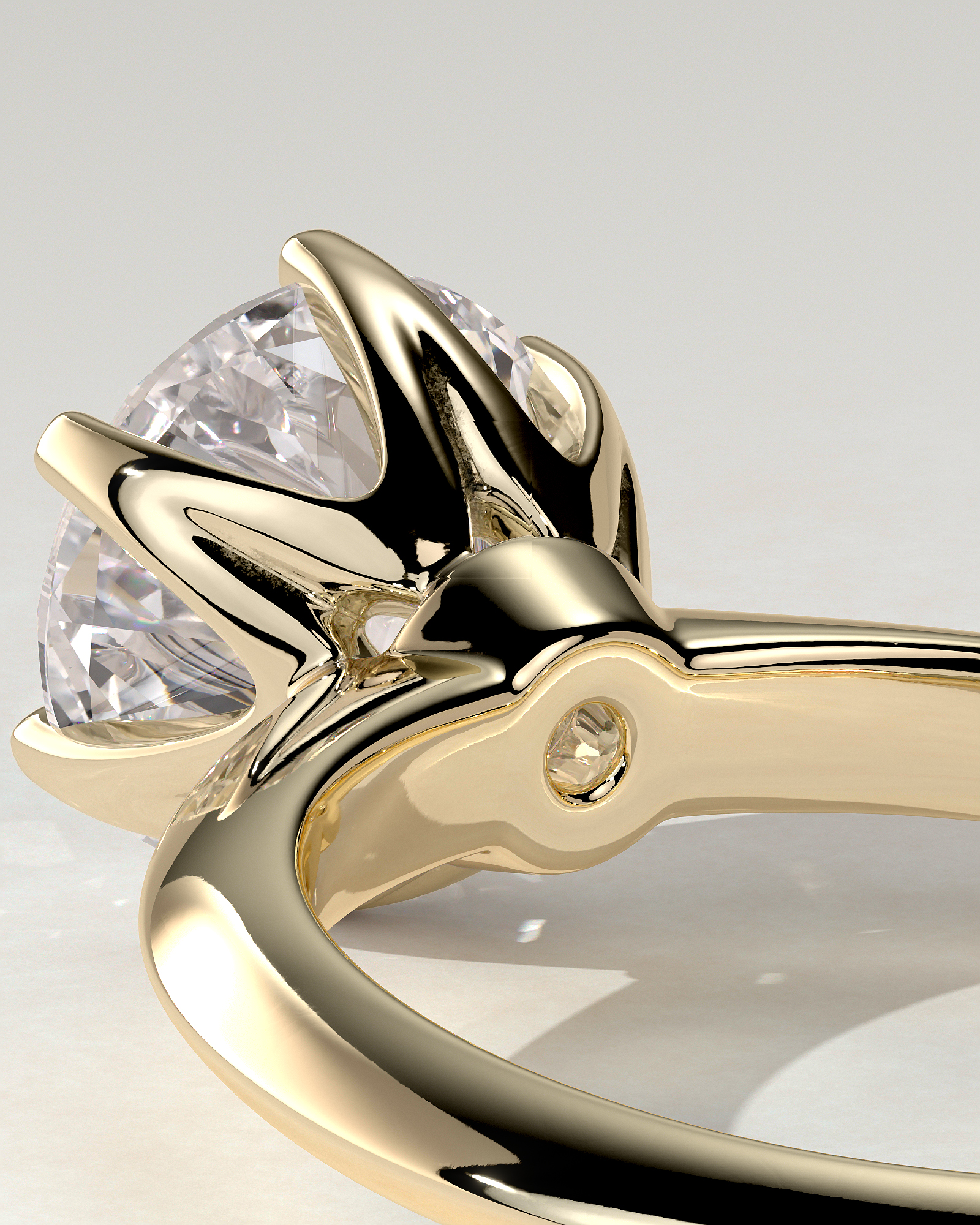 Caroline Solitaire Round Ring