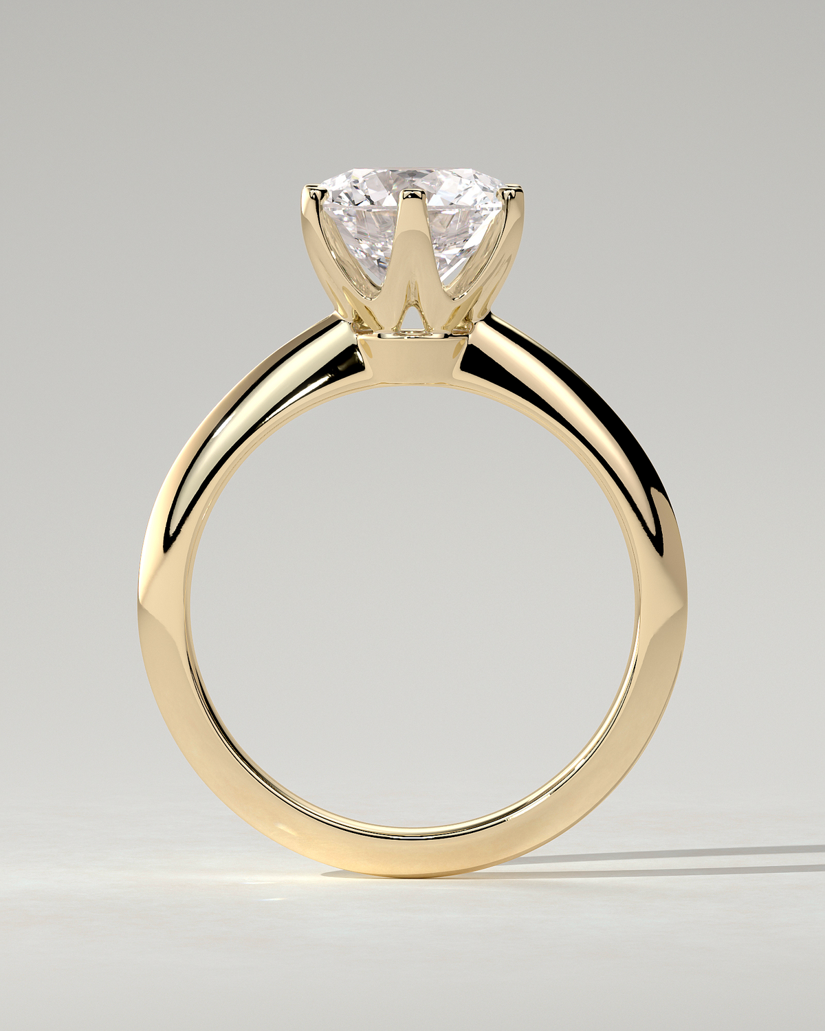 Caroline Solitaire Round Ring