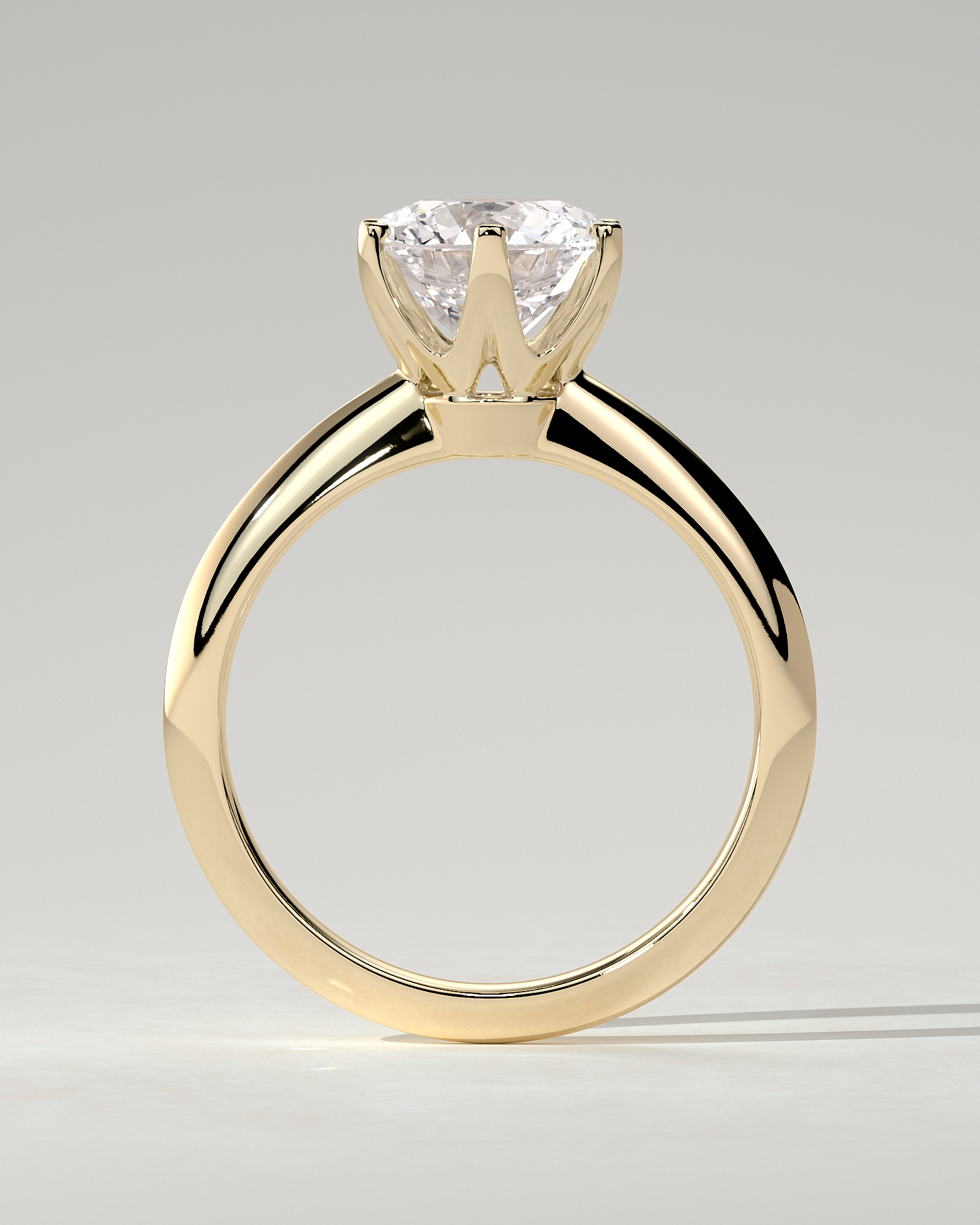 Caroline Solitaire Round Ring