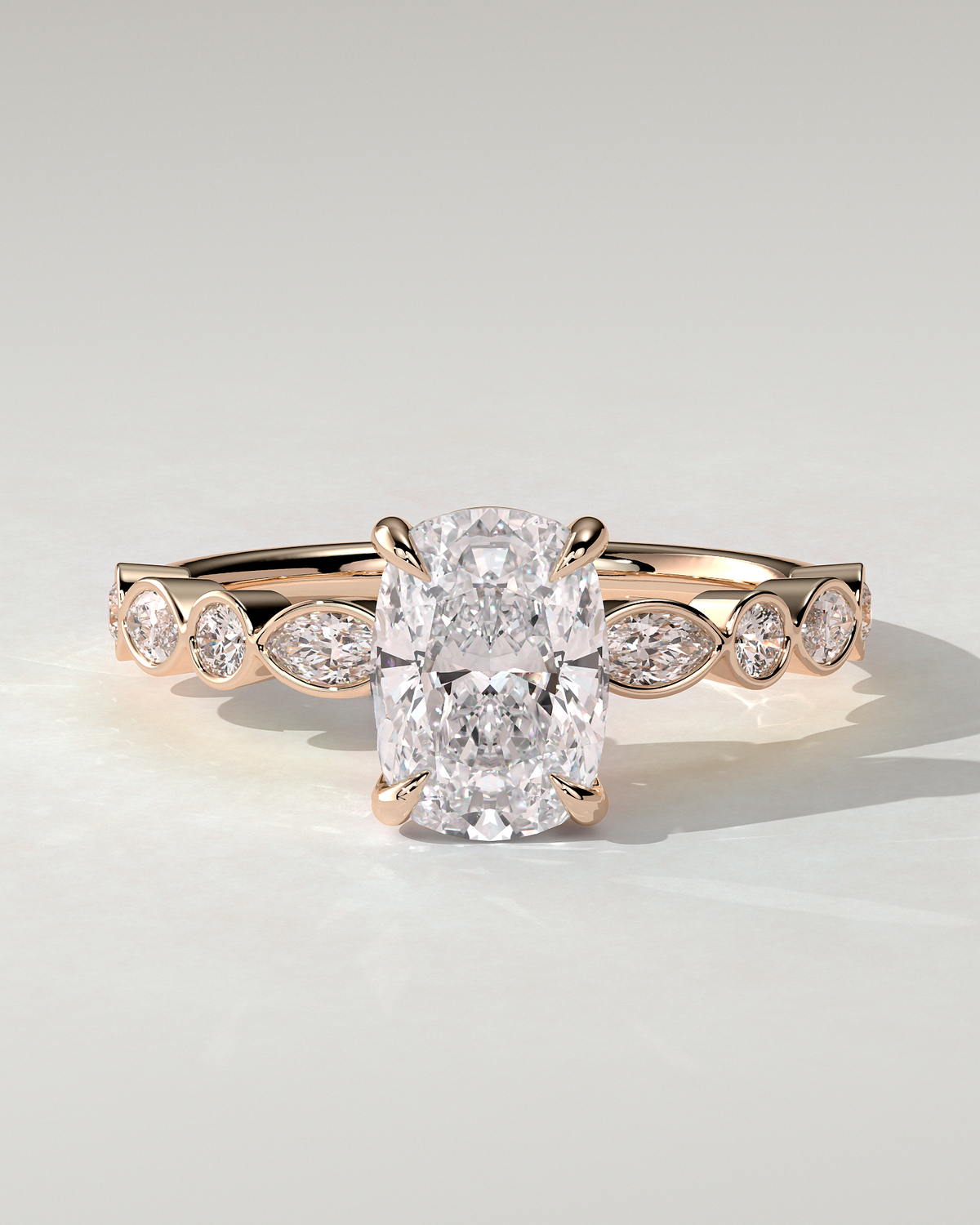 Carrie Solitaire Cushion Ring