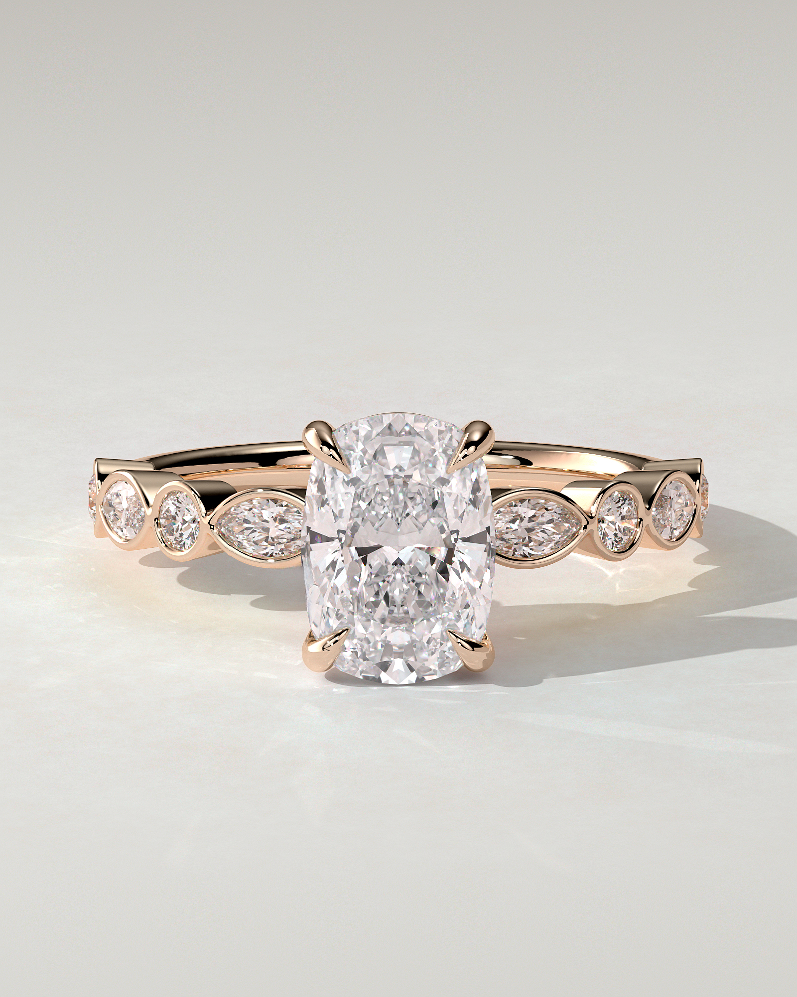 Carrie Solitaire Cushion Ring