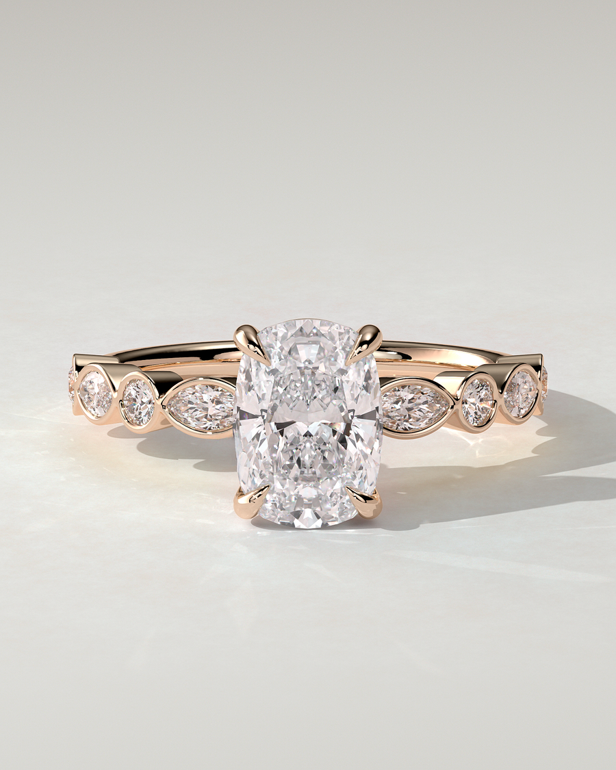 Carrie Solitaire Cushion Ring