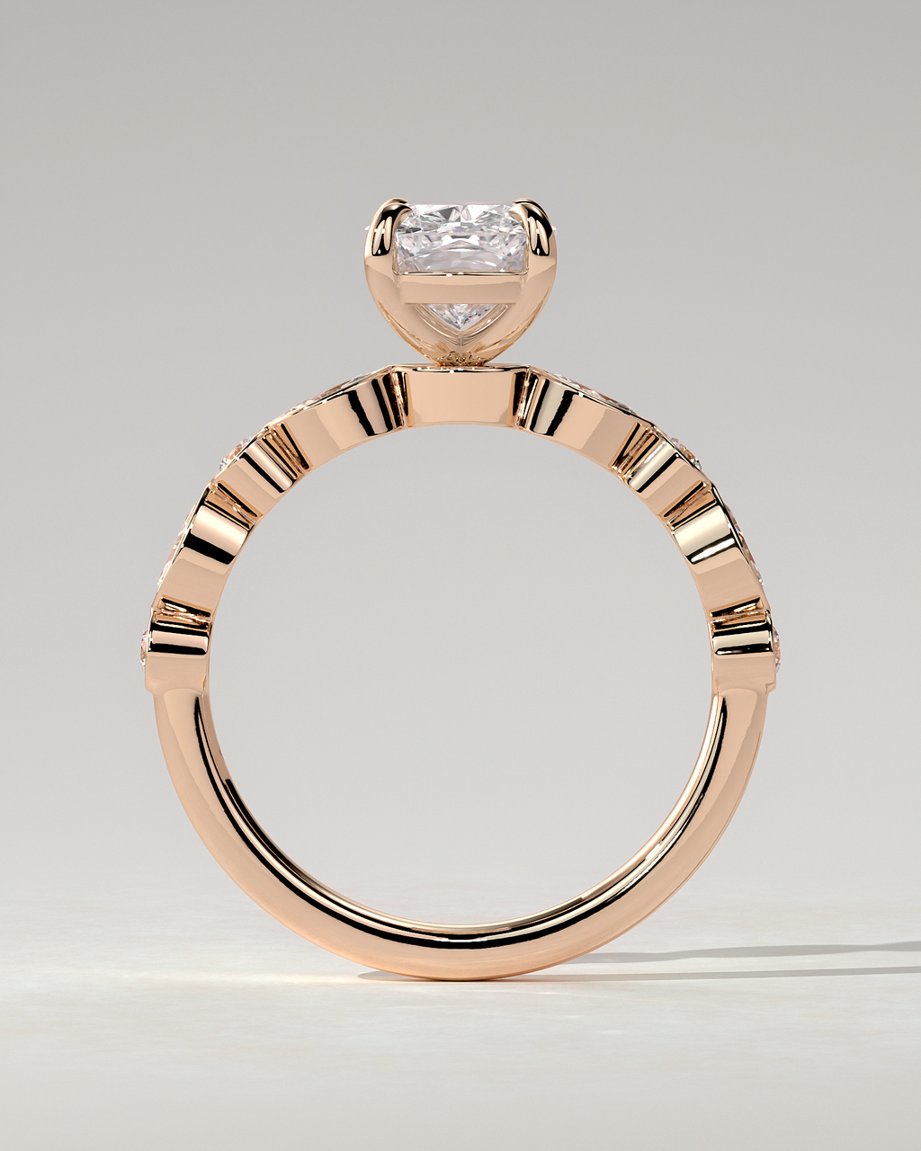 Carrie Solitaire Cushion Ring