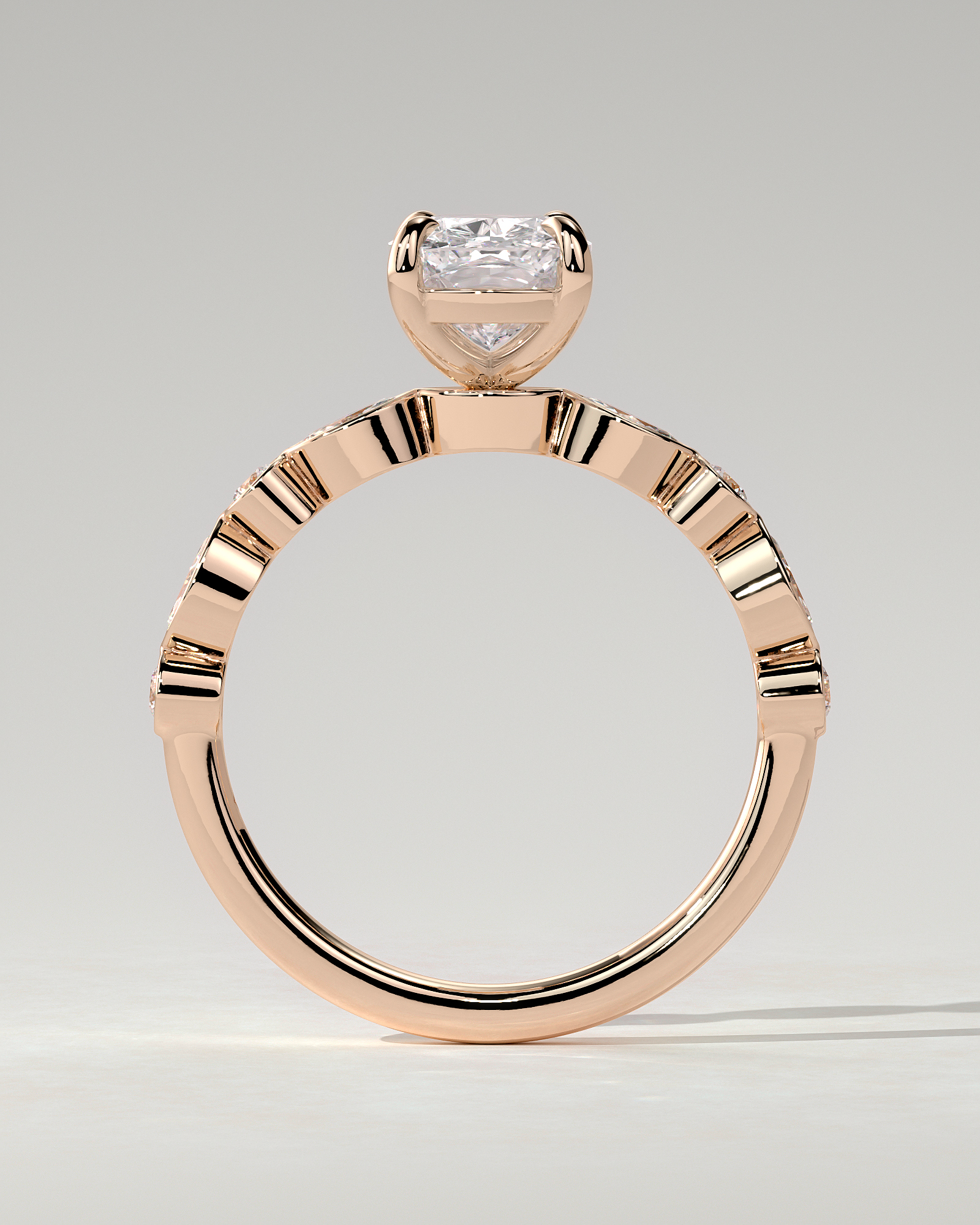 Carrie Solitaire Cushion Ring