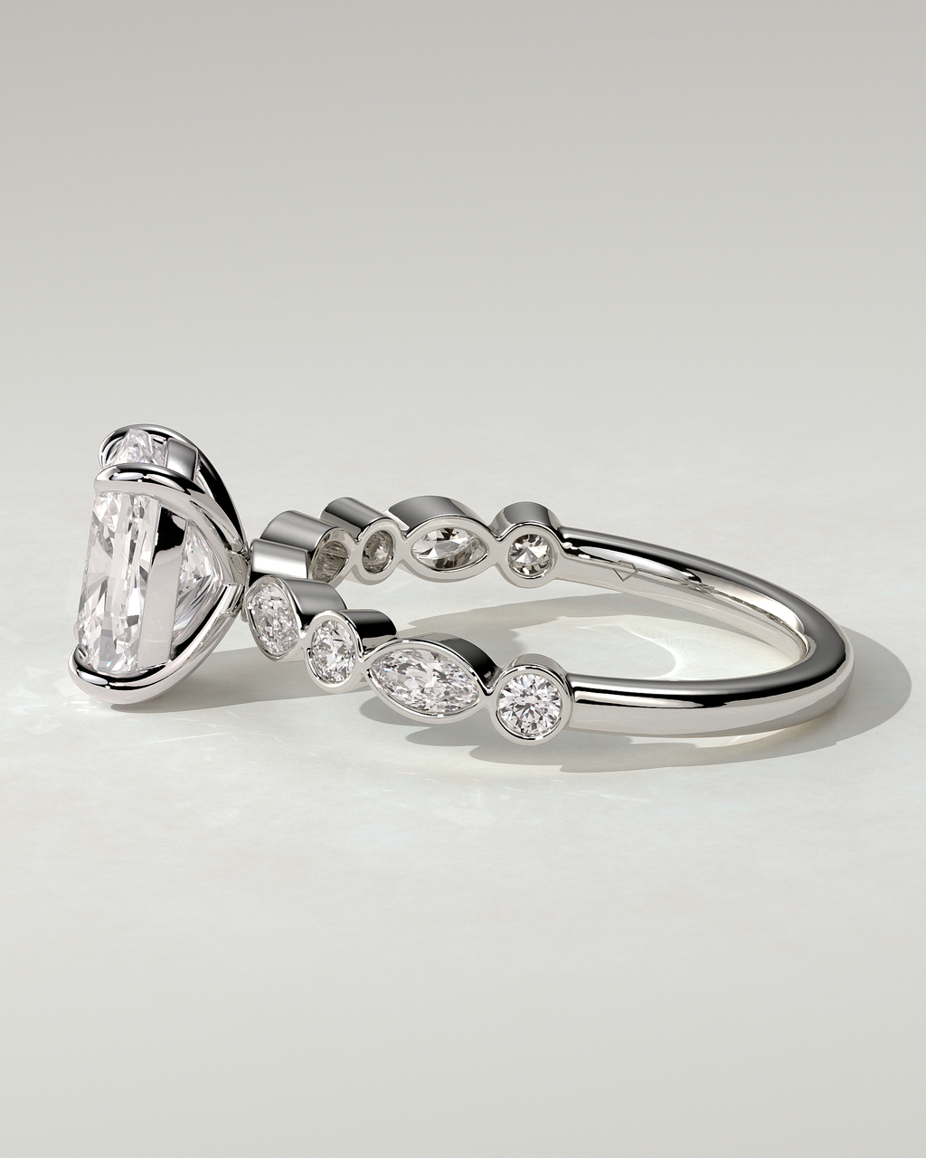 Carrie Solitaire Cushion Ring