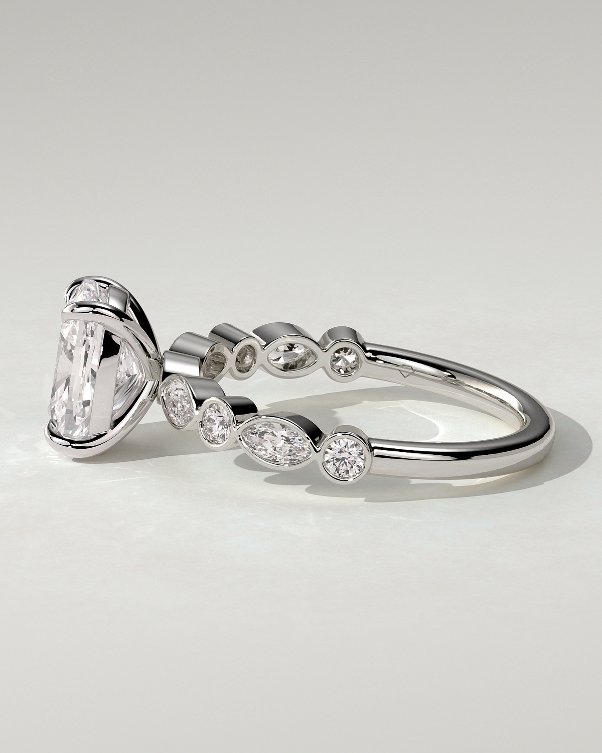 Carrie Solitaire Cushion Ring