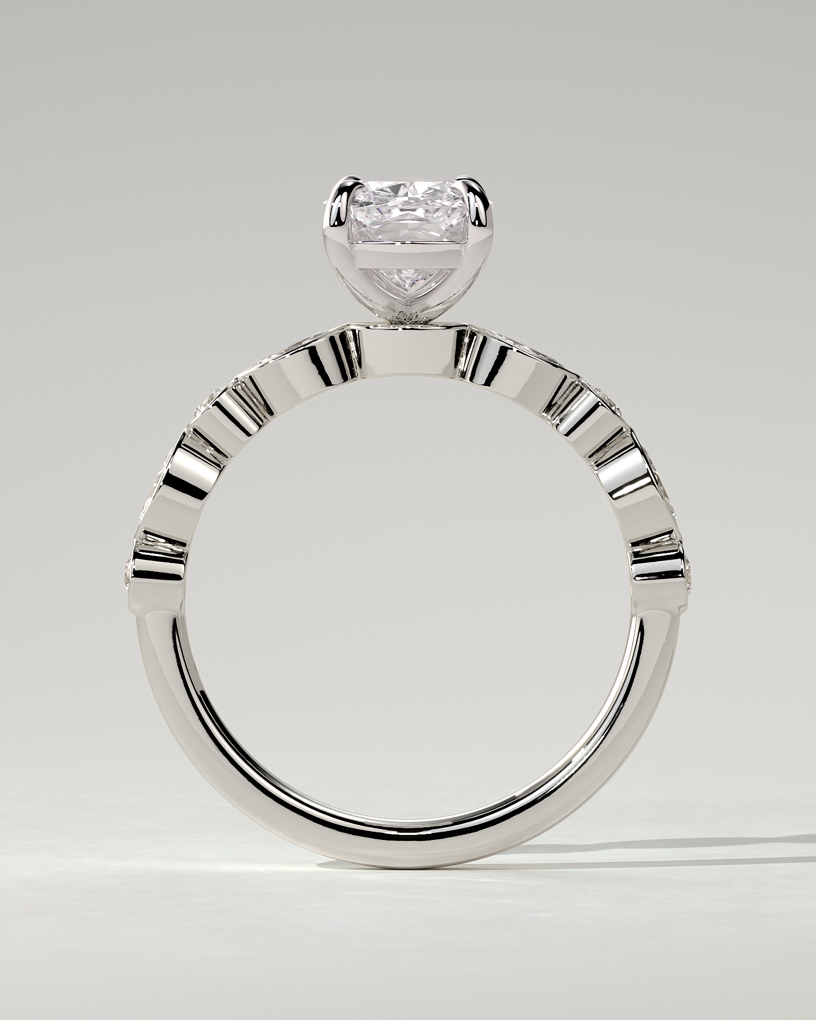 Carrie Solitaire Cushion Ring