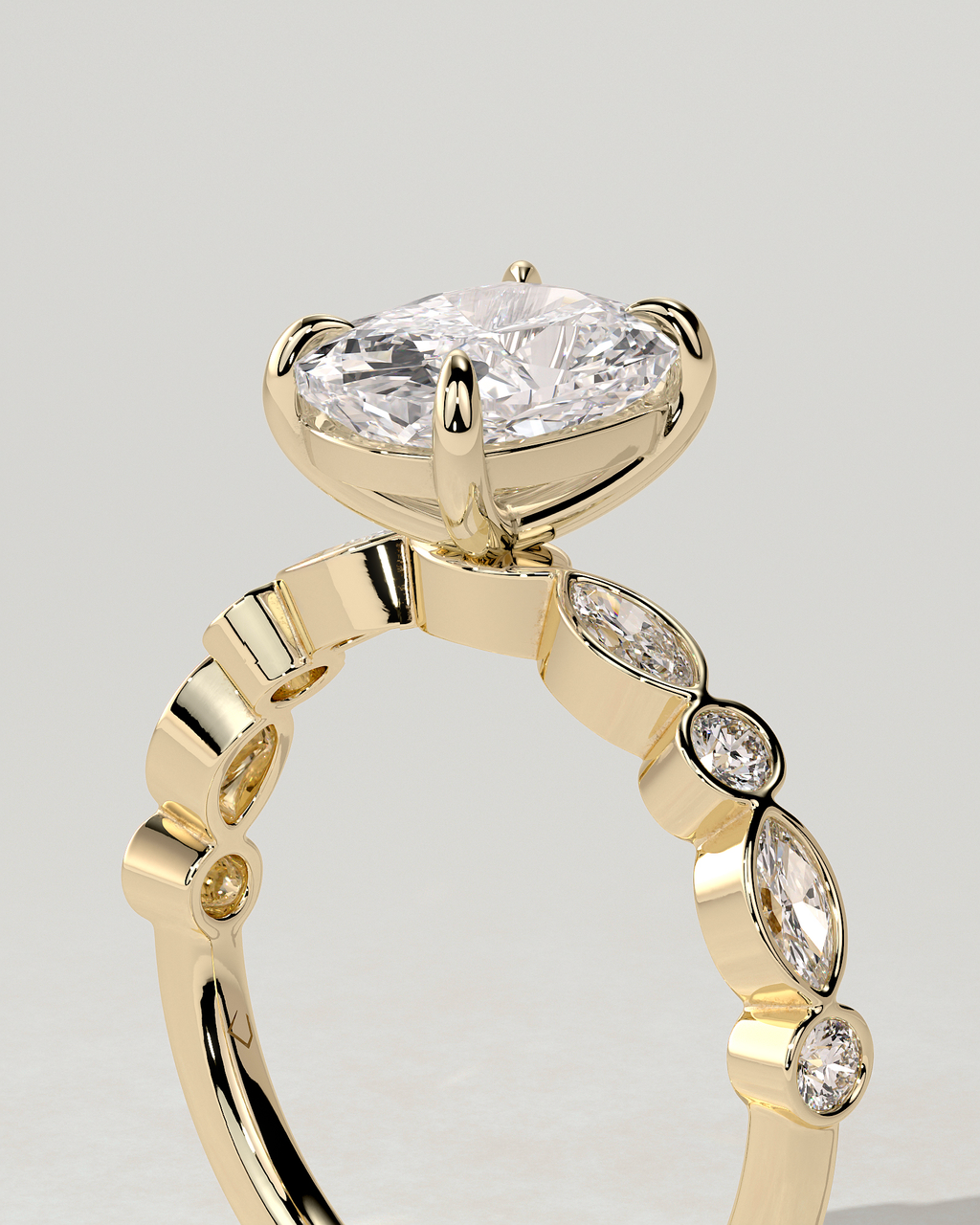 Carrie Solitaire Cushion Ring