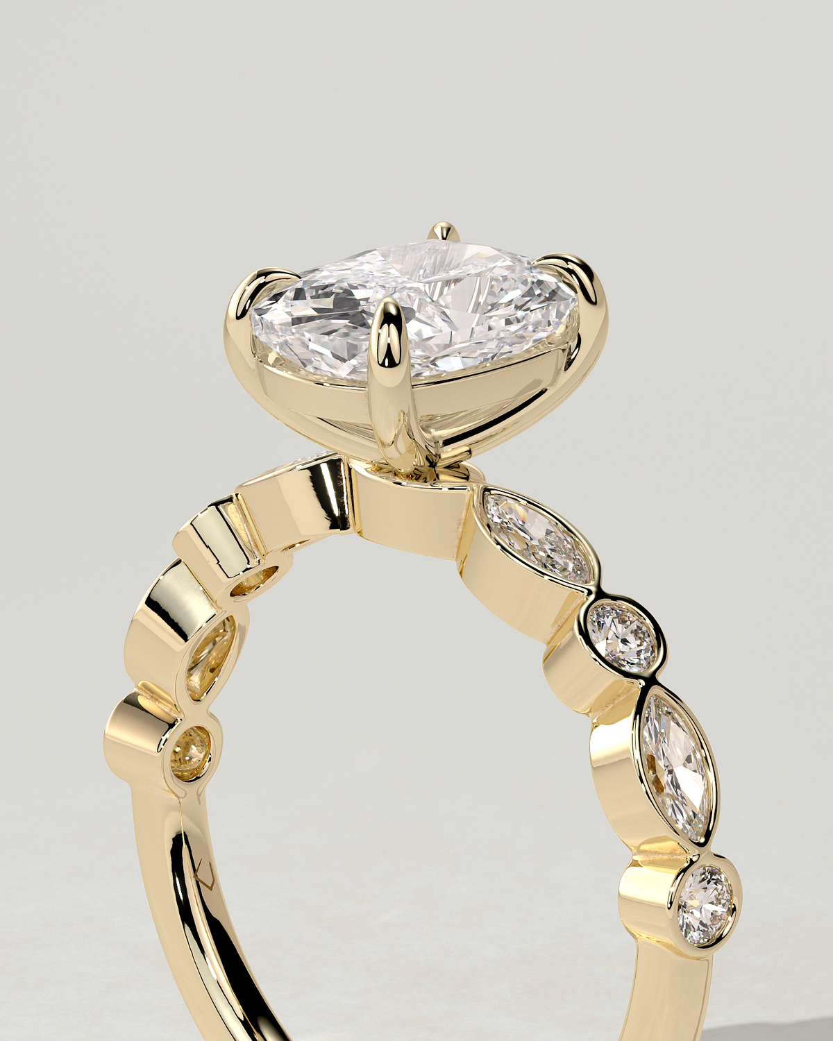 Carrie Solitaire Cushion Ring