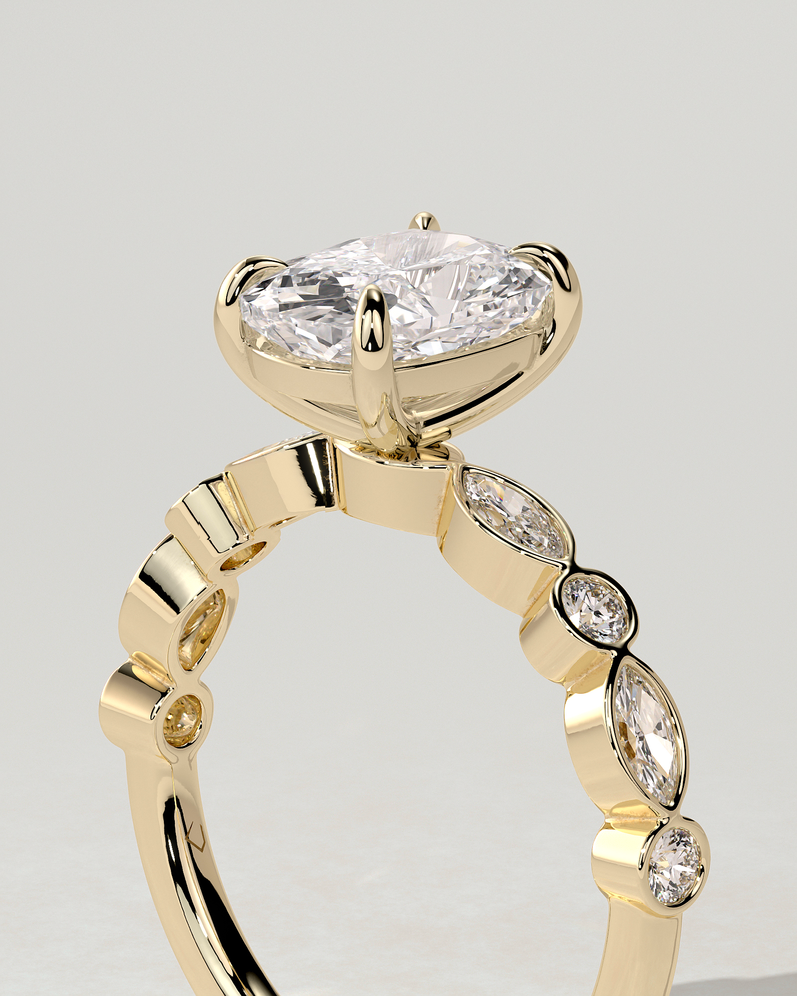 Carrie Solitaire Cushion Ring