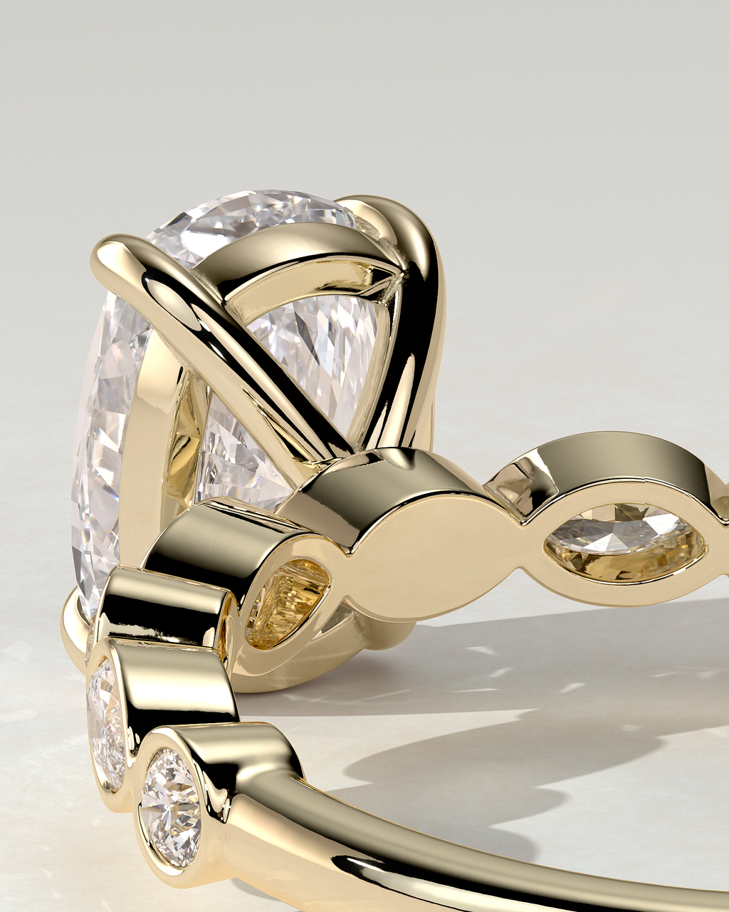Carrie Solitaire Cushion Ring