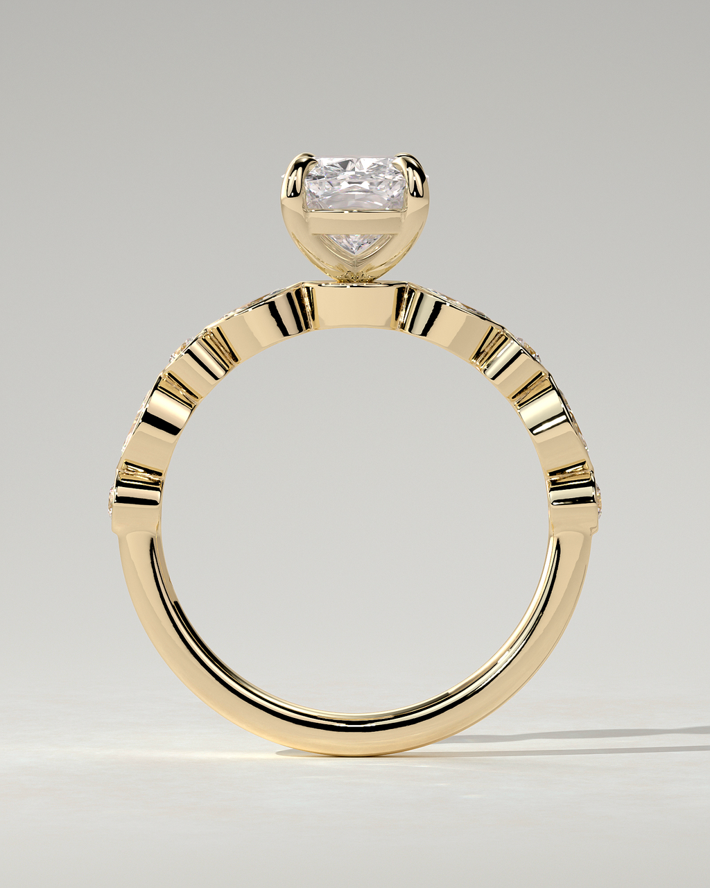 Carrie Solitaire Cushion Ring