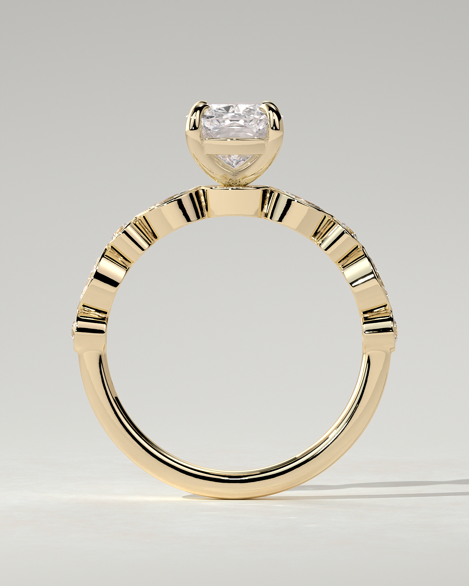 Carrie Solitaire Cushion Ring