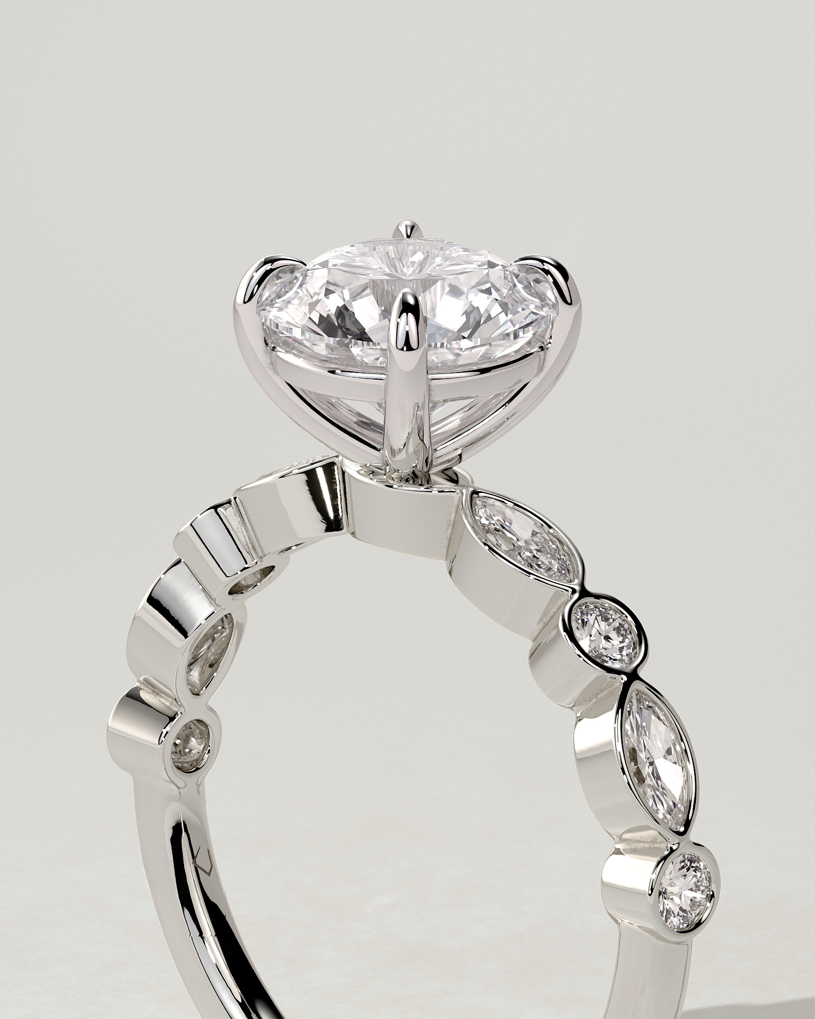 Cartia Solitaire Round Ring