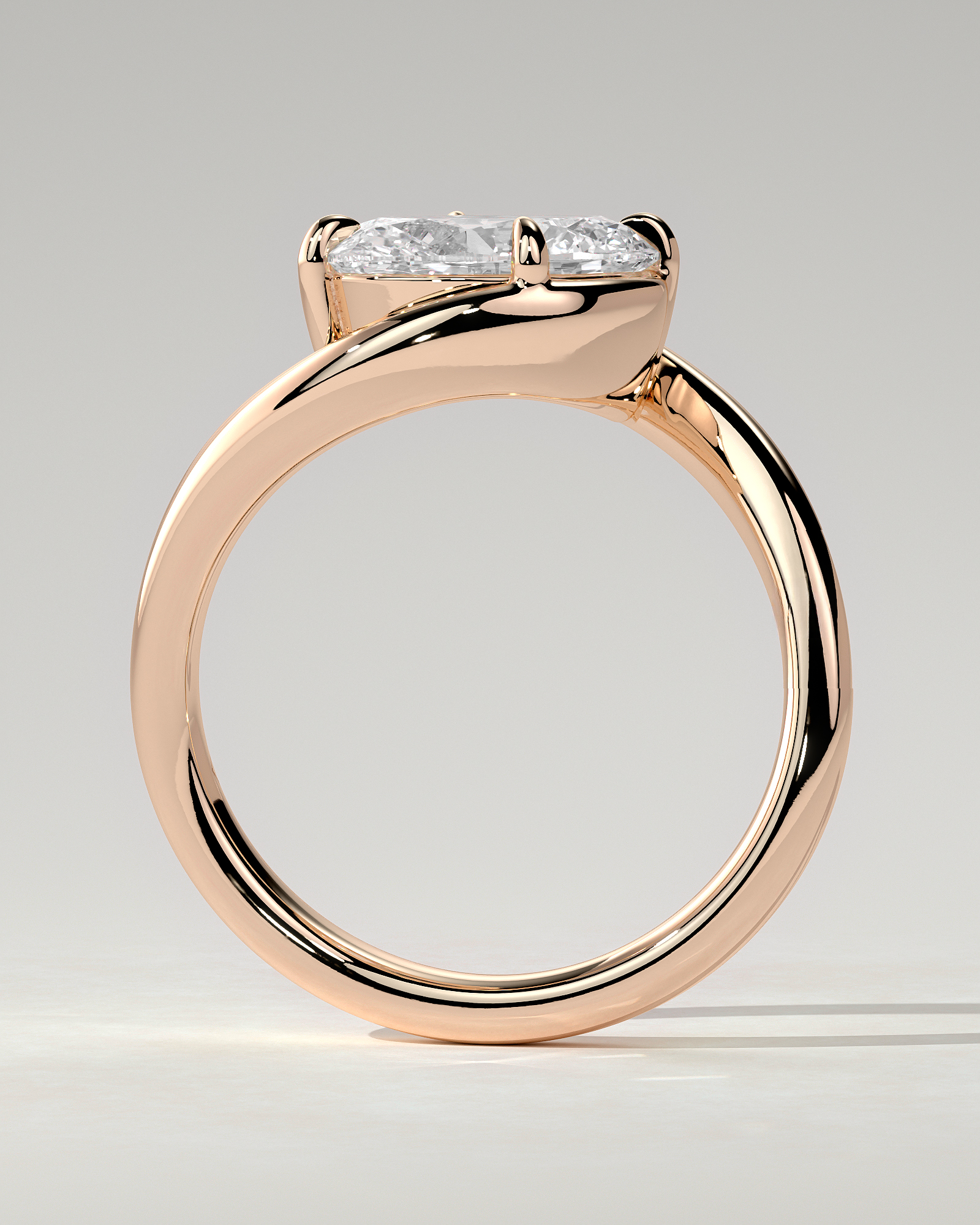 Casey Solitaire Oval Ring