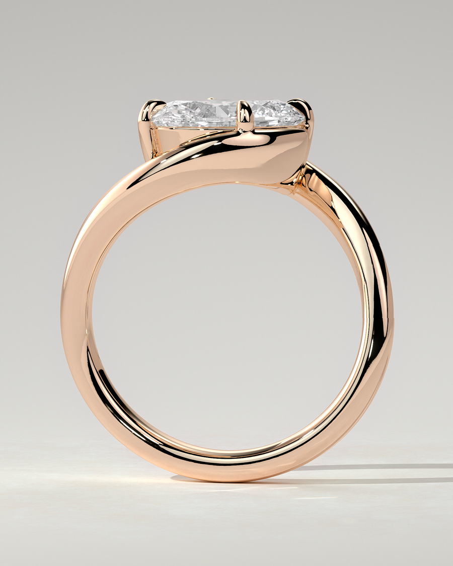 Casey Solitaire Oval Ring