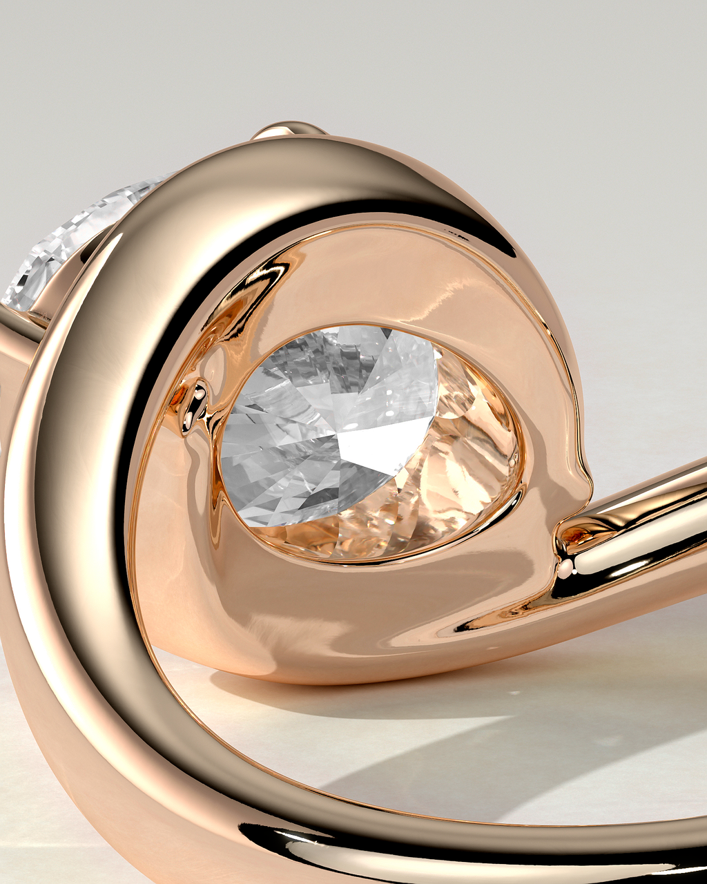 Casey Solitaire Oval Ring