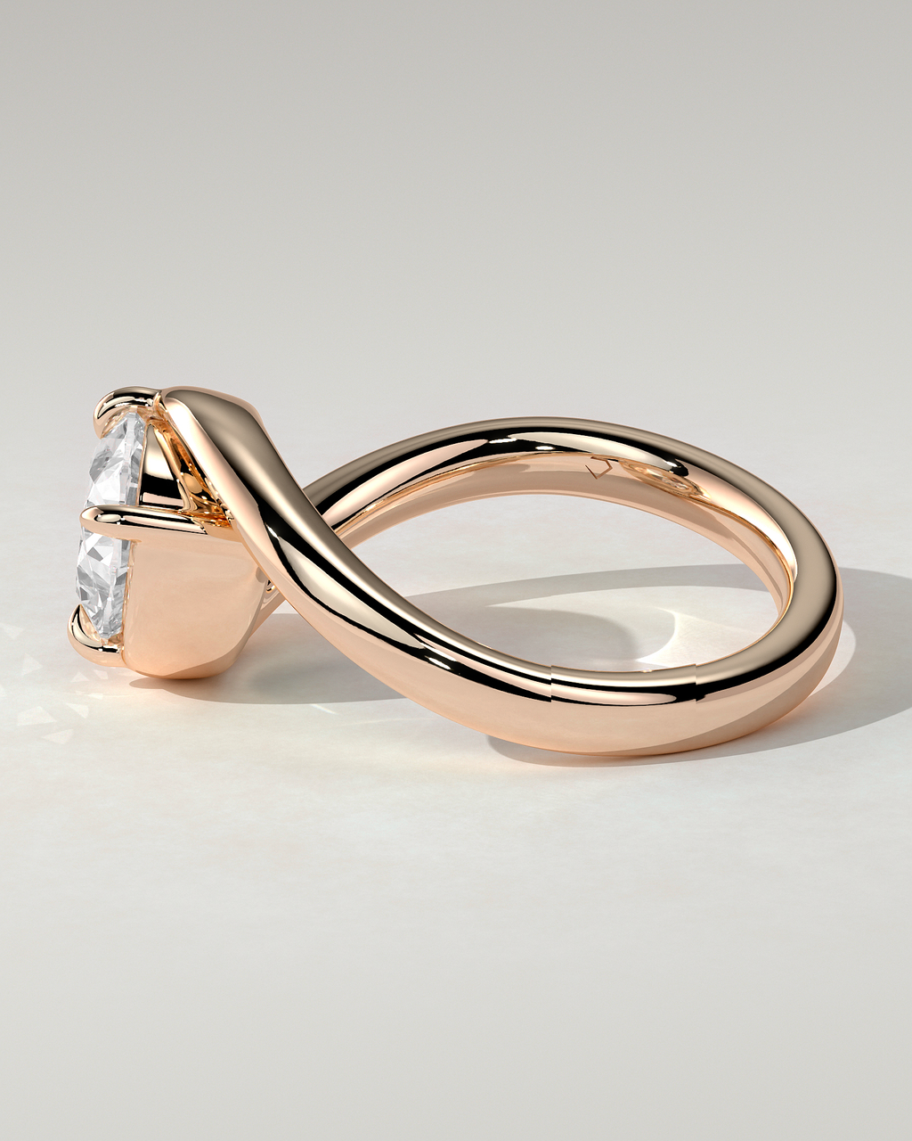 Casey Solitaire Oval Ring