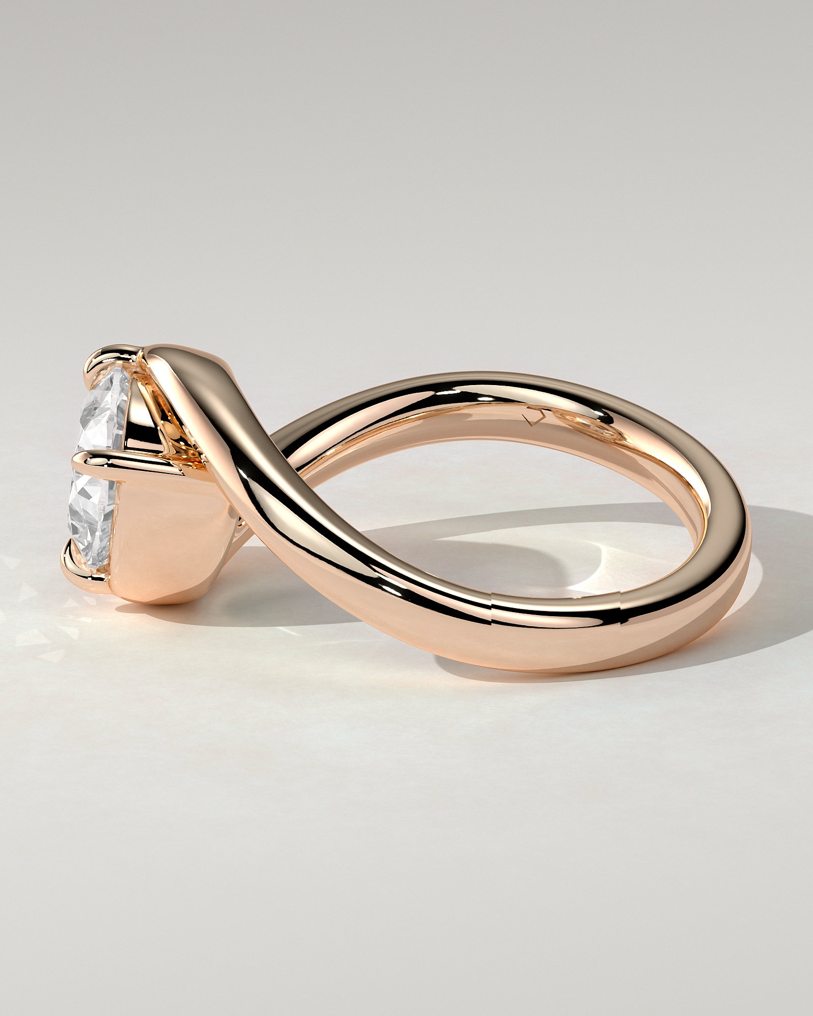 Casey Solitaire Oval Ring
