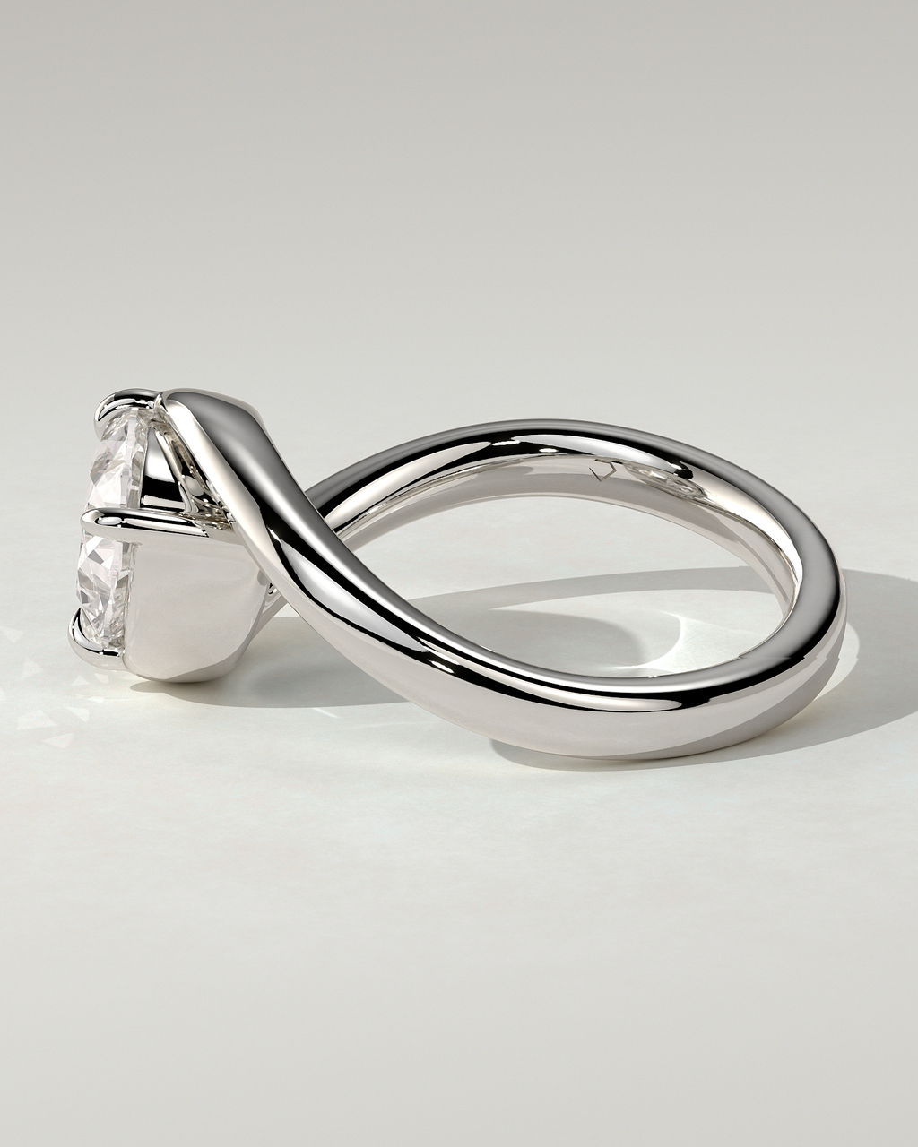 Casey Solitaire Oval Ring