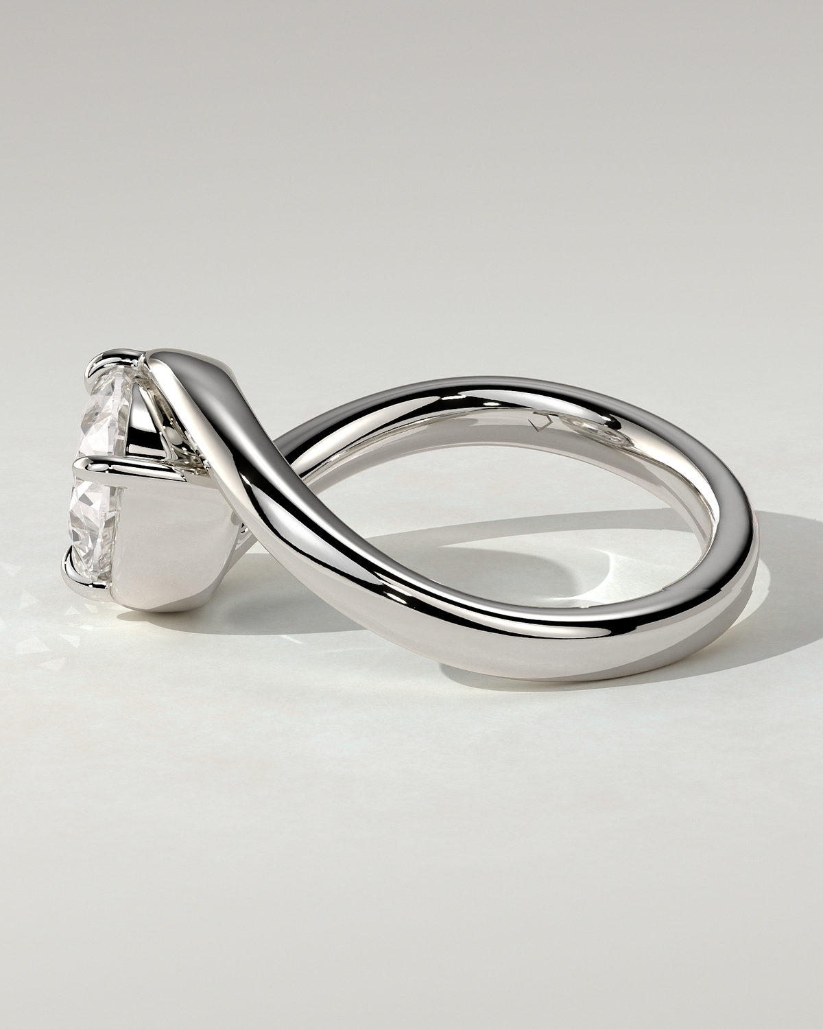 Casey Solitaire Oval Ring