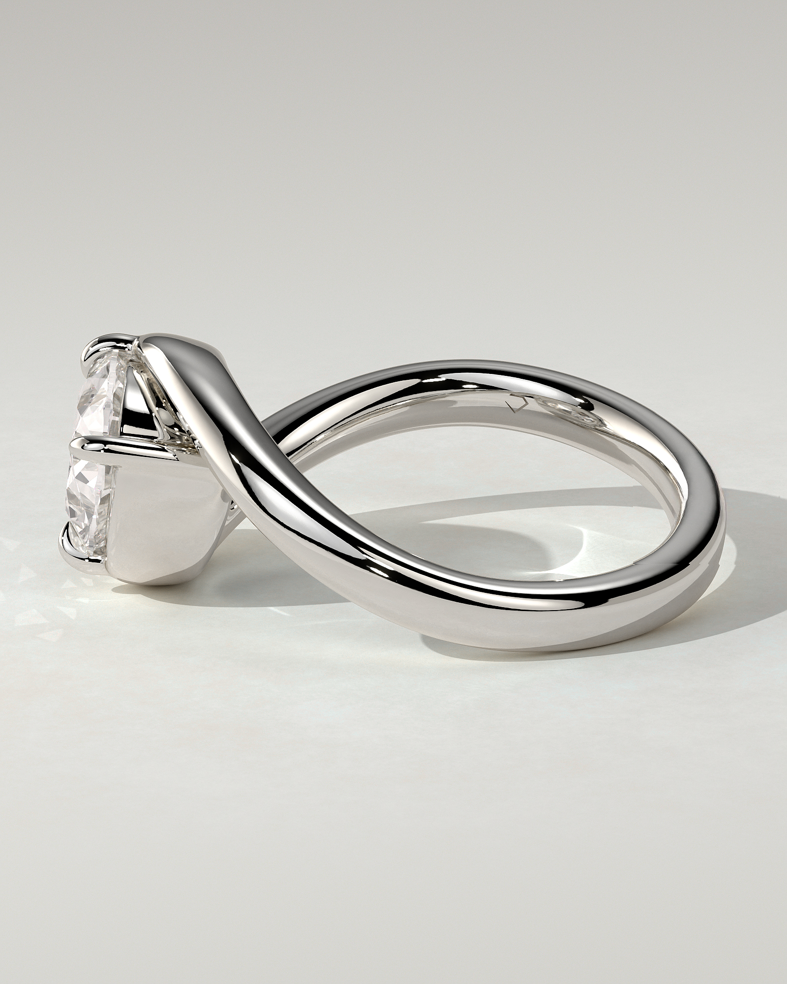 Casey Solitaire Oval Ring