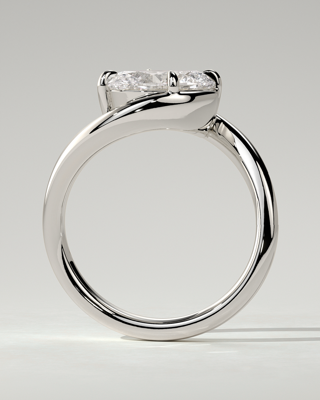 Casey Solitaire Oval Ring
