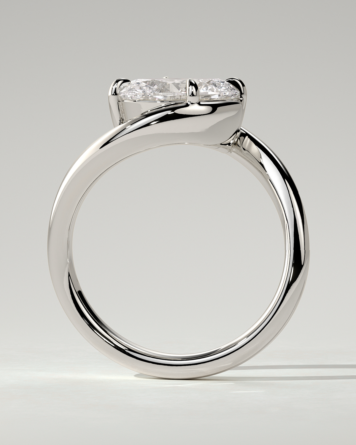 Casey Solitaire Oval Ring