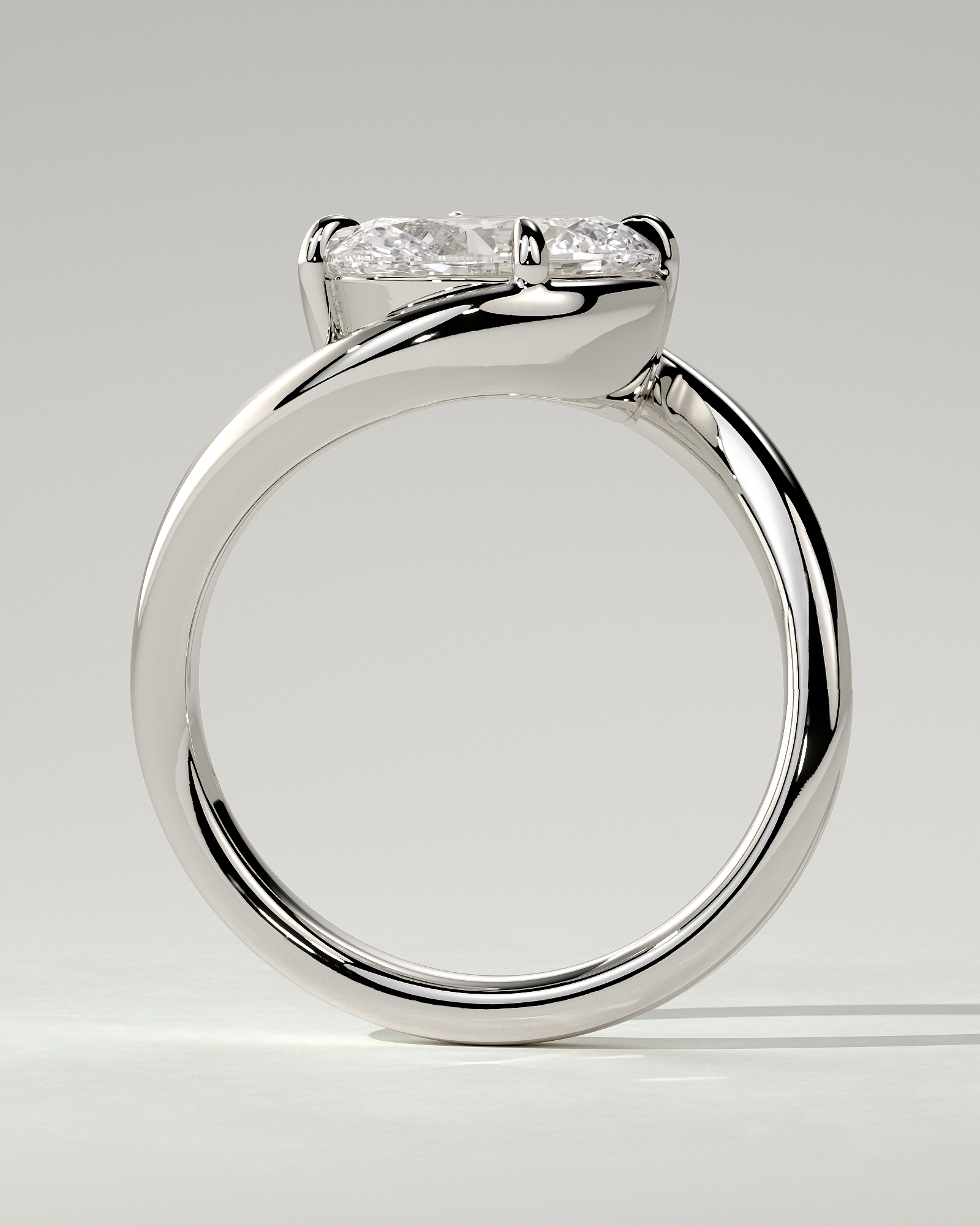Casey Solitaire Oval Ring
