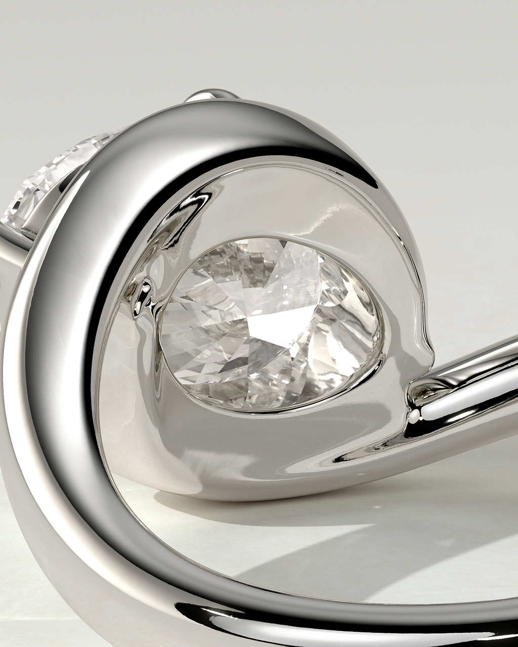Casey Solitaire Oval Ring