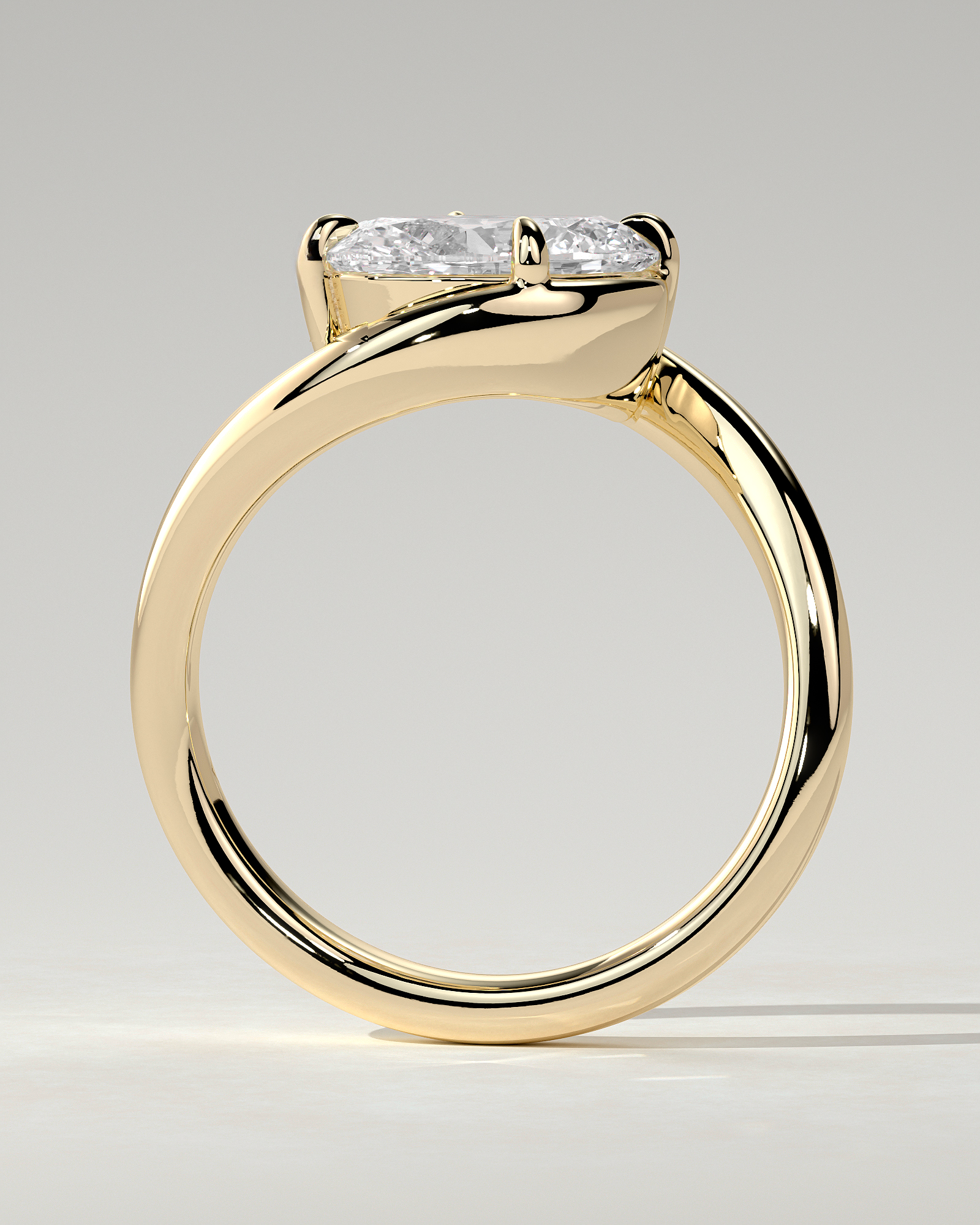 Casey Solitaire Oval Ring