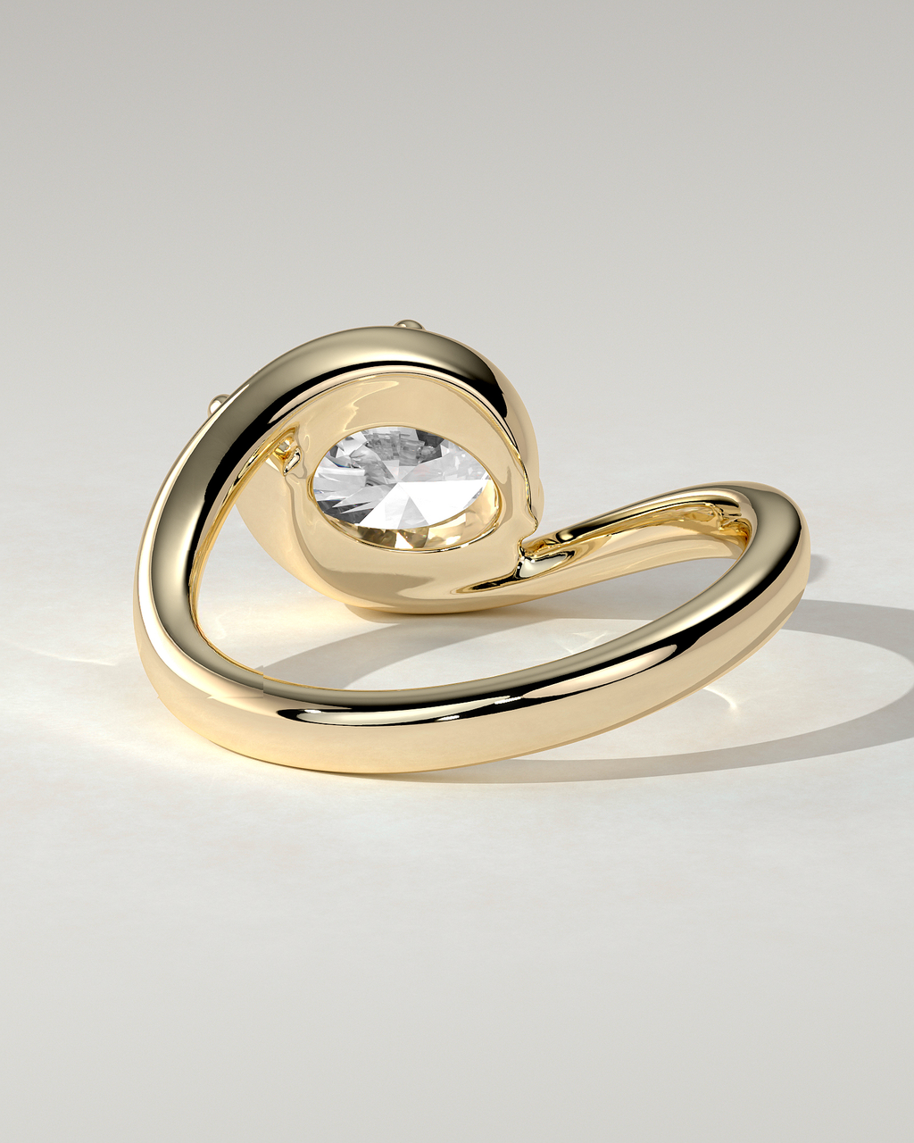 Casey Solitaire Oval Ring