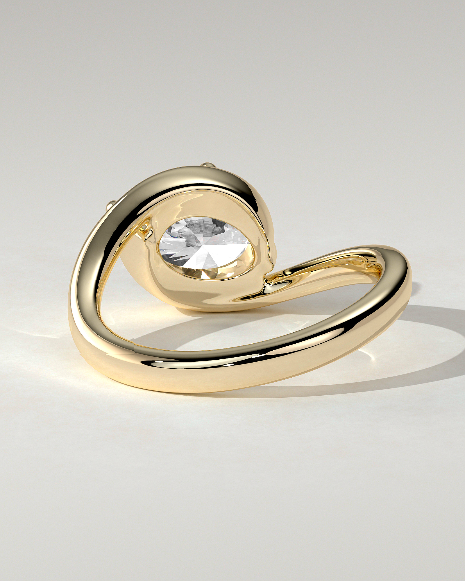 Casey Solitaire Oval Ring