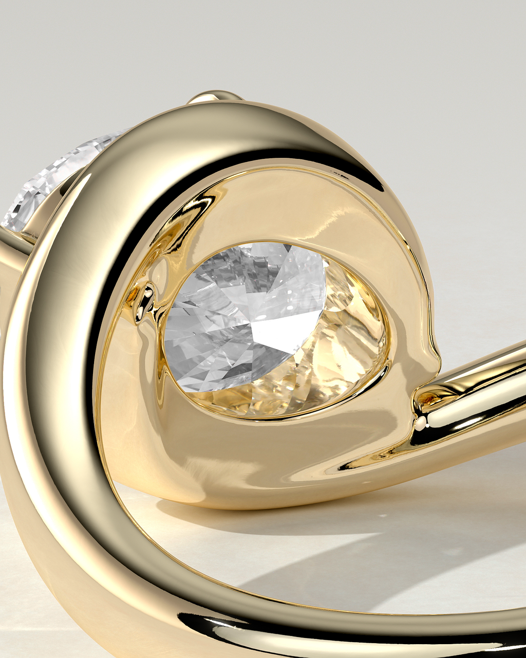 Casey Solitaire Oval Ring