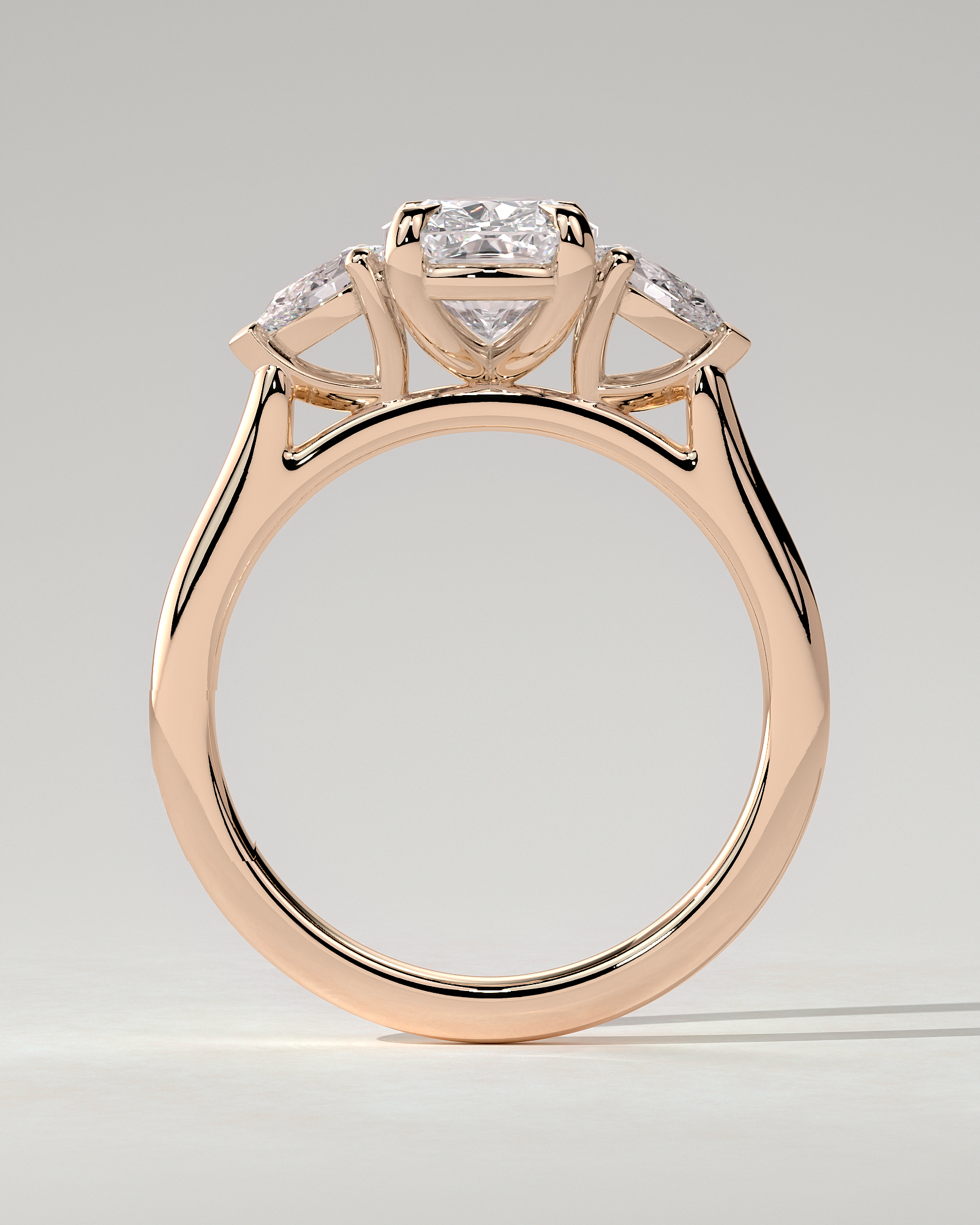 Cataleya Trilogy Cushion Ring